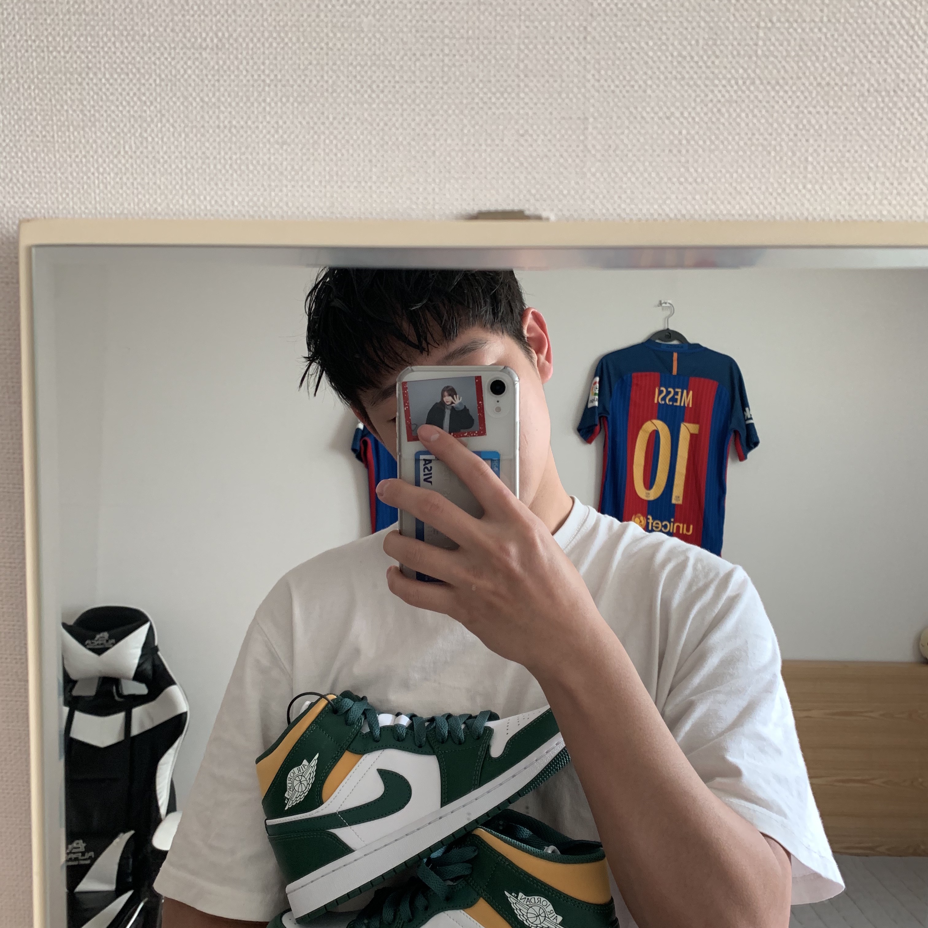 Jordan 1 Mid Sonics 2021 착용 스타일 - 1