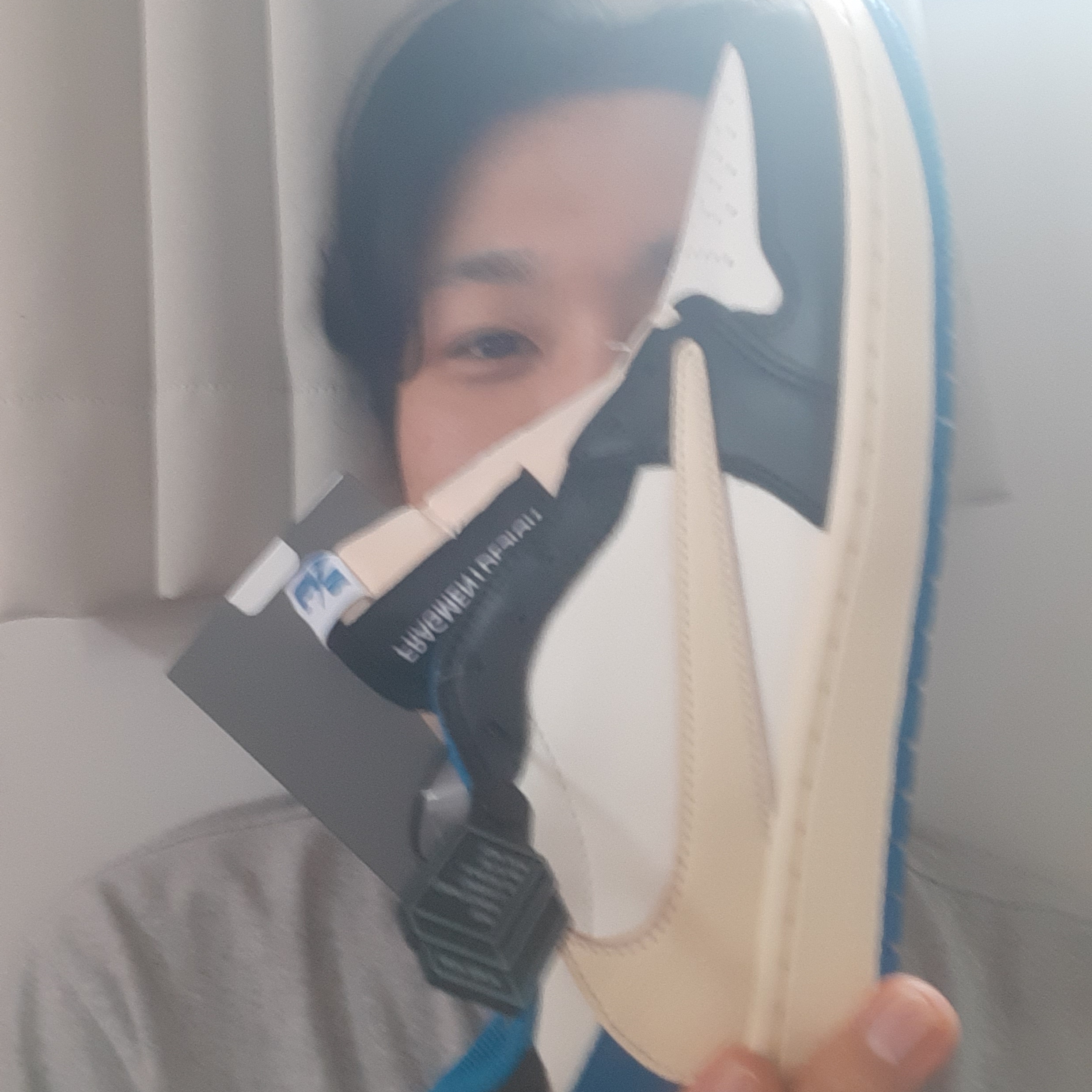 Jordan 1 x Travis Scott x Fragment Retro Low OG SP Military Blue 착용 스타일 - 2