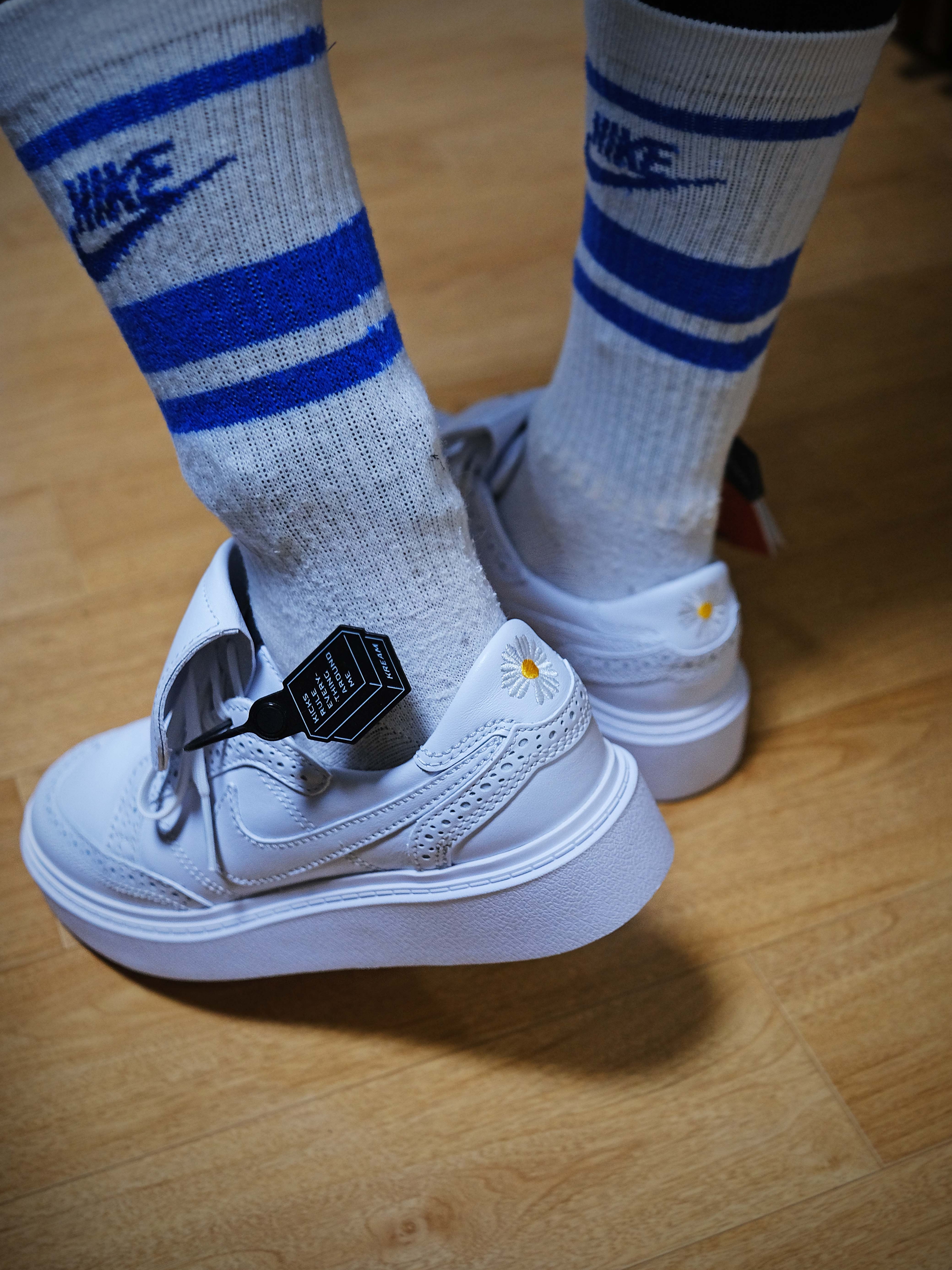 Nike x Peaceminusone Kwondo1 White 착용 스타일 - 1
