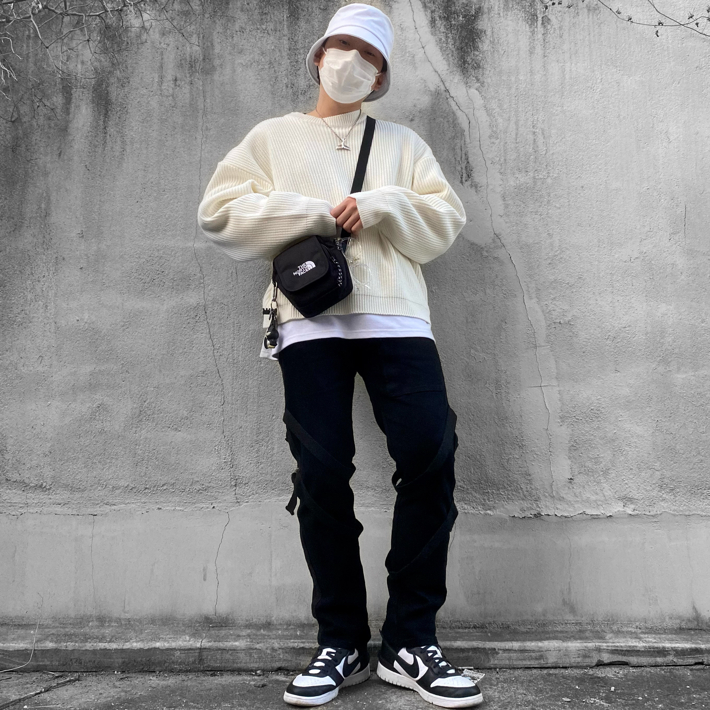 Nike x Ambush Dunk High Black 착용 스타일 - 2