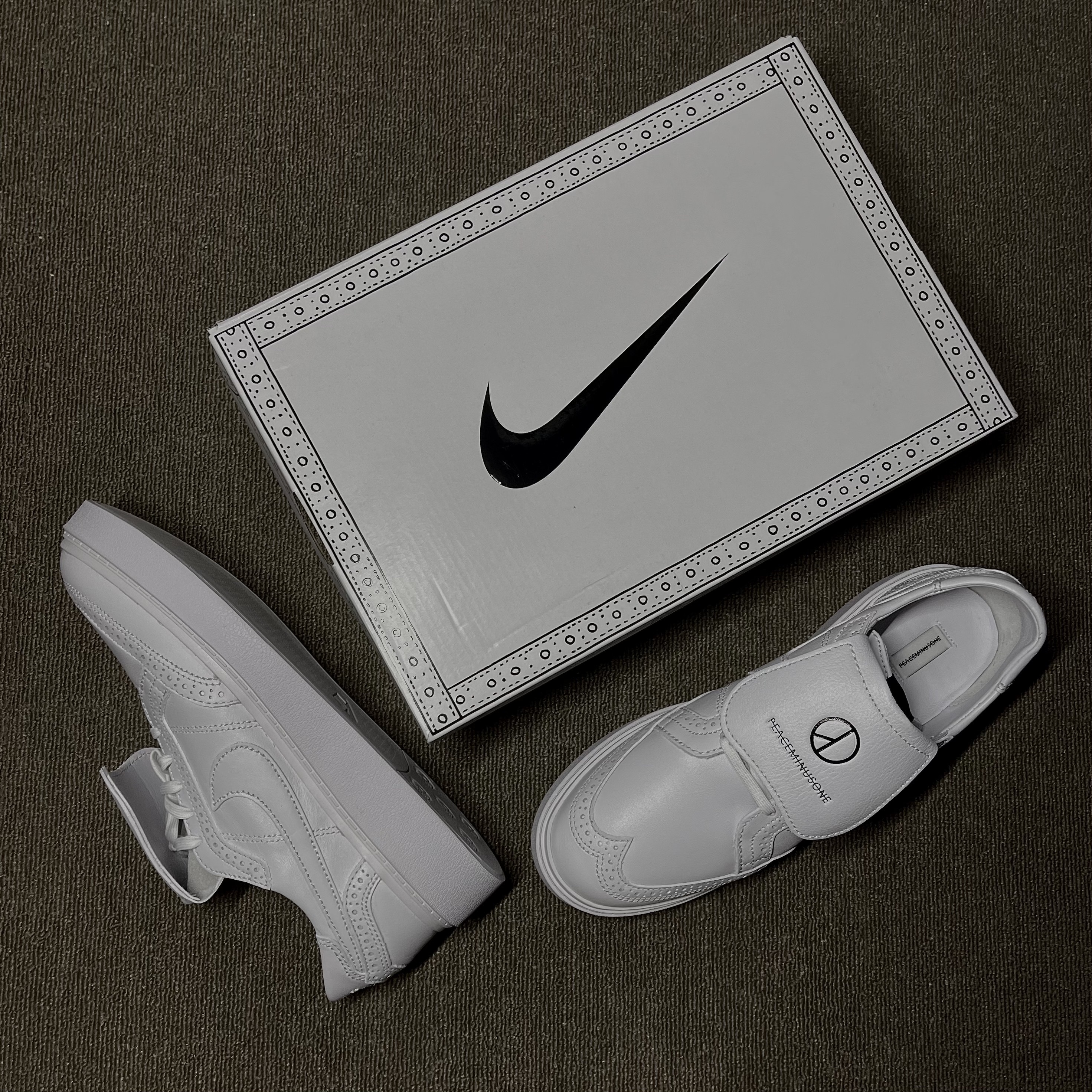 Nike x Peaceminusone Kwondo1 White 착용 스타일 - 1