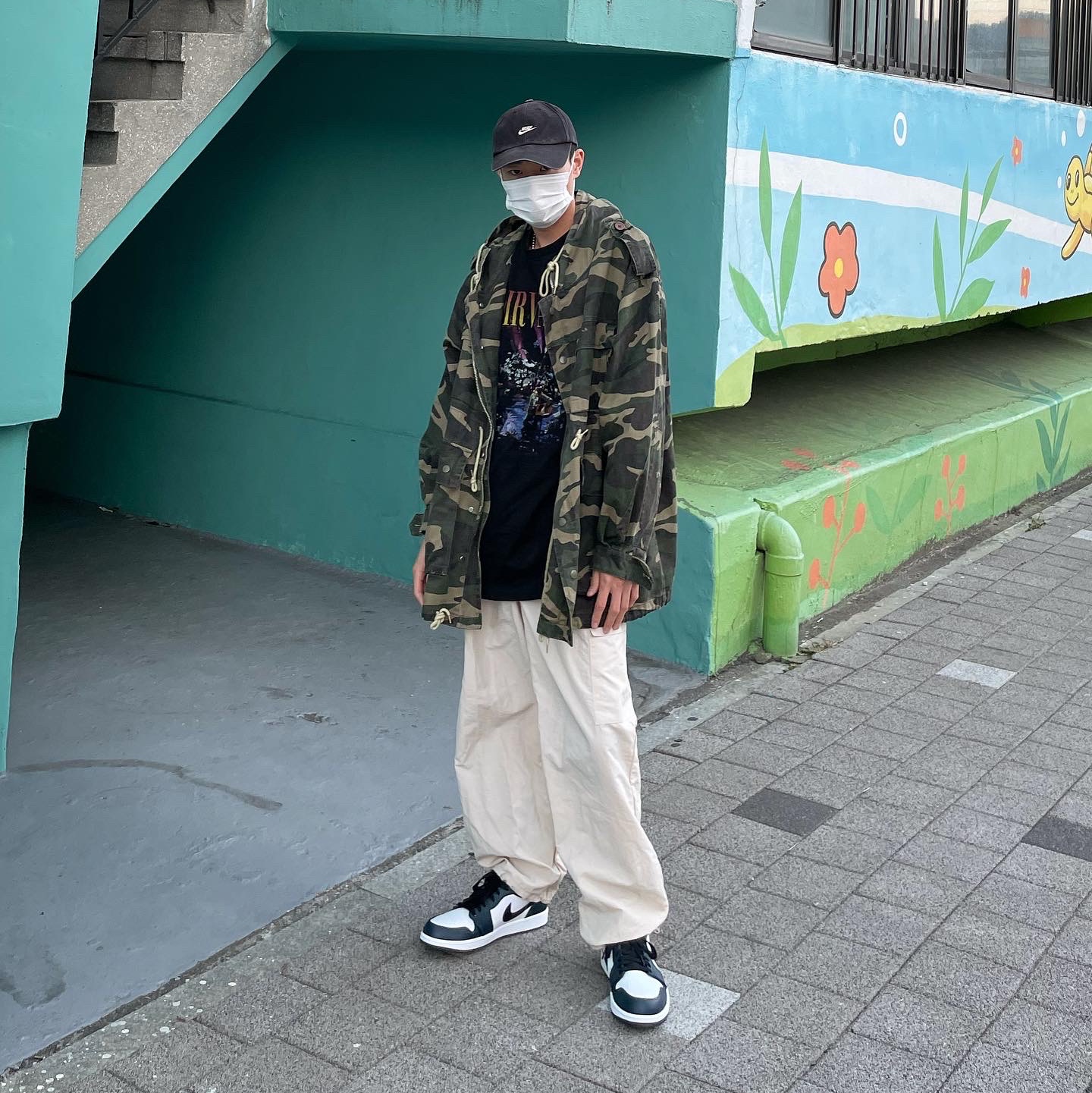 Jordan 1 Low Dark Teal 착용 스타일 - 4