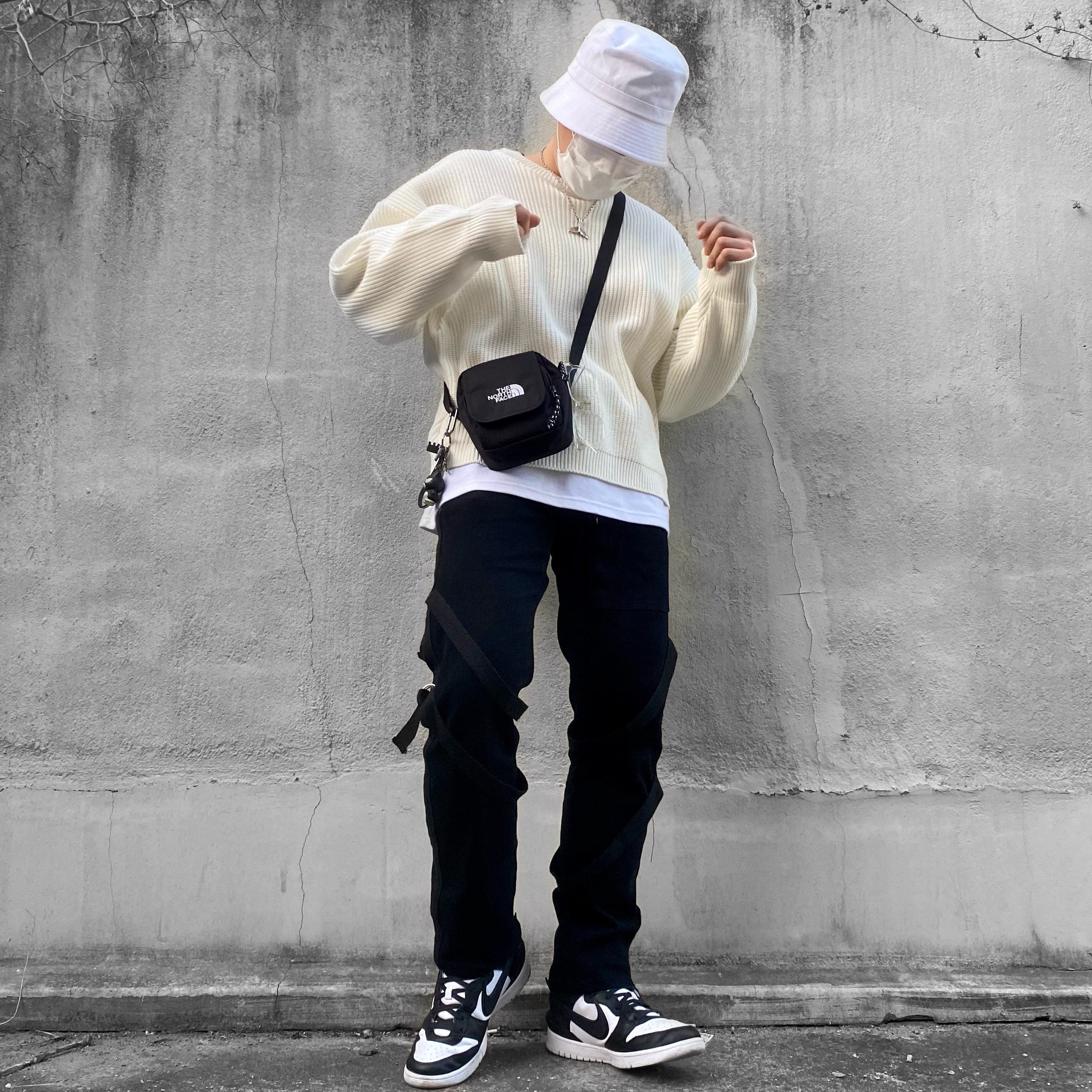 Nike x Ambush Dunk High Black 착용 스타일 - 1
