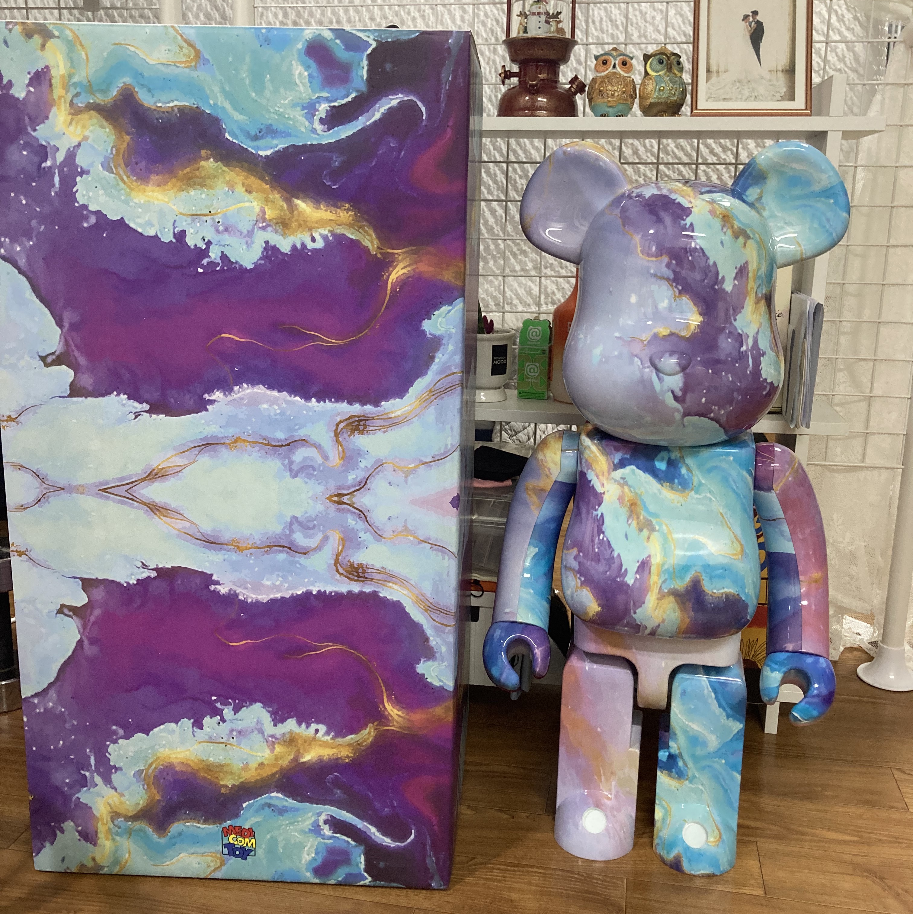 Bearbrick Marble 1000% 착용 스타일 - 1