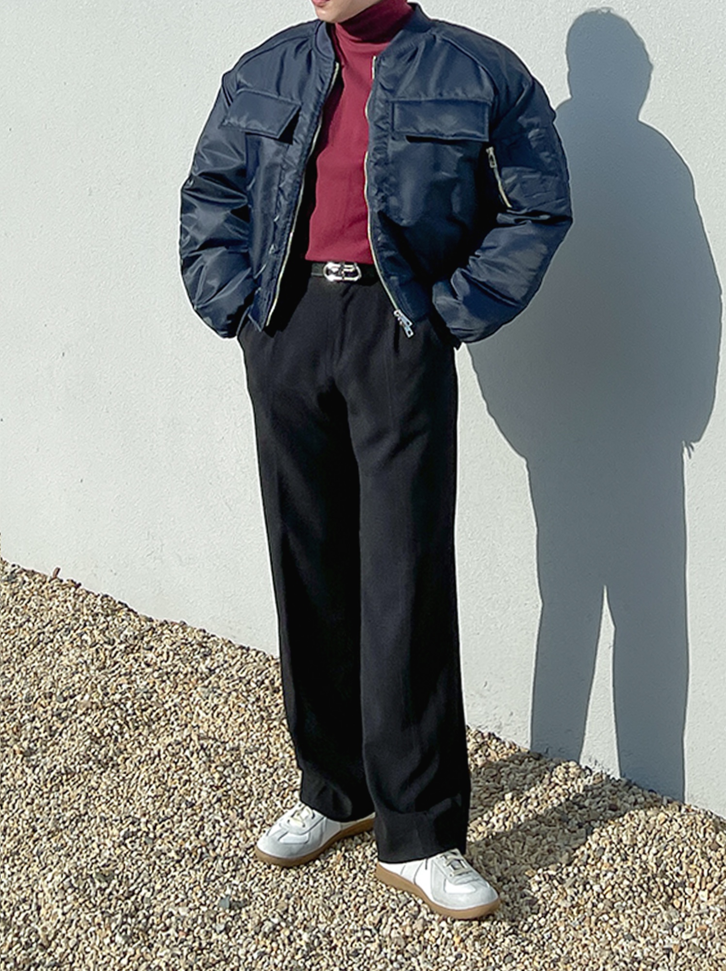 Maison Margiela Calfskin Replica Sneakers 착용 스타일 - 2