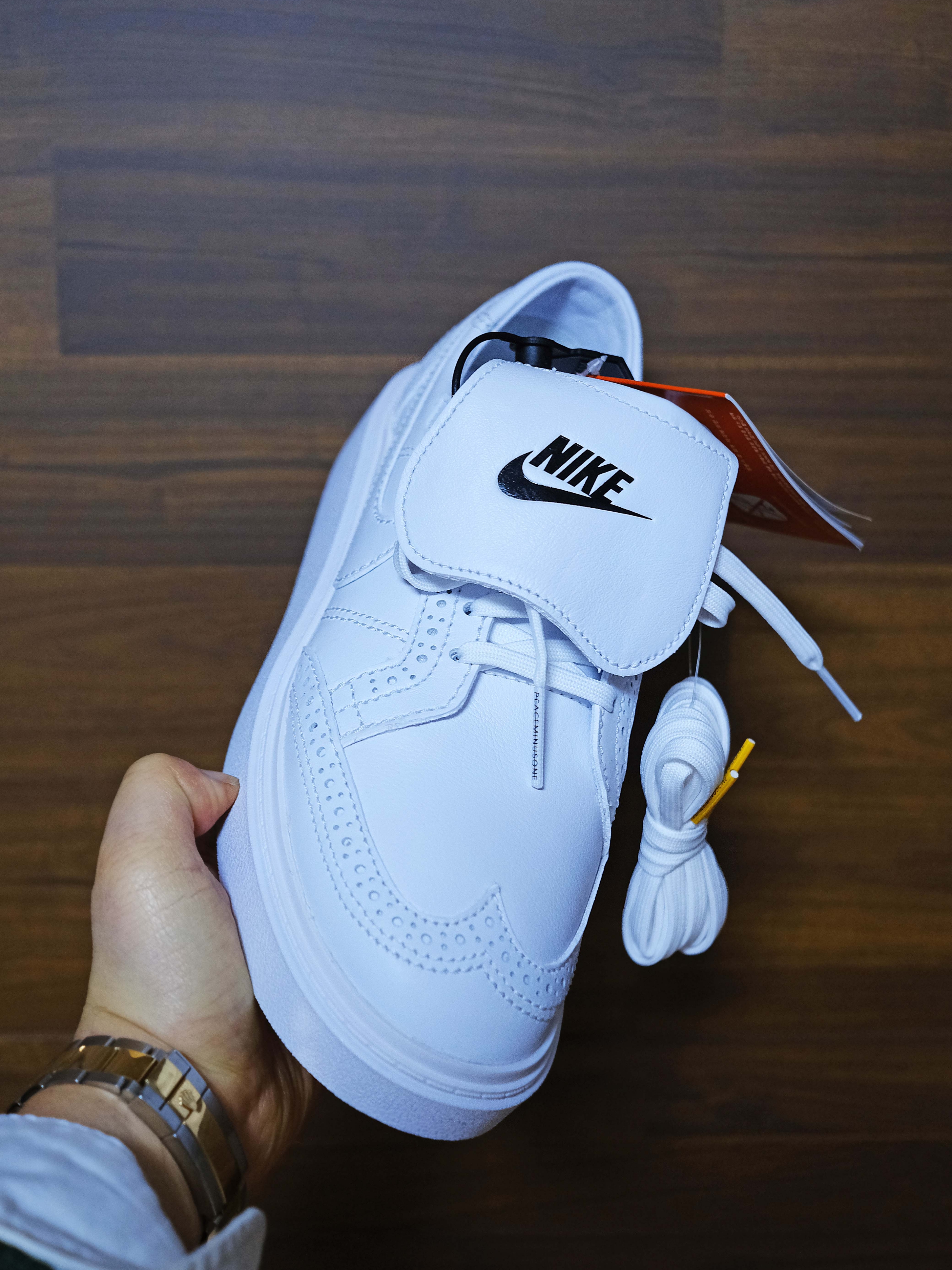 Nike x Peaceminusone Kwondo1 White 착용 스타일 - 4