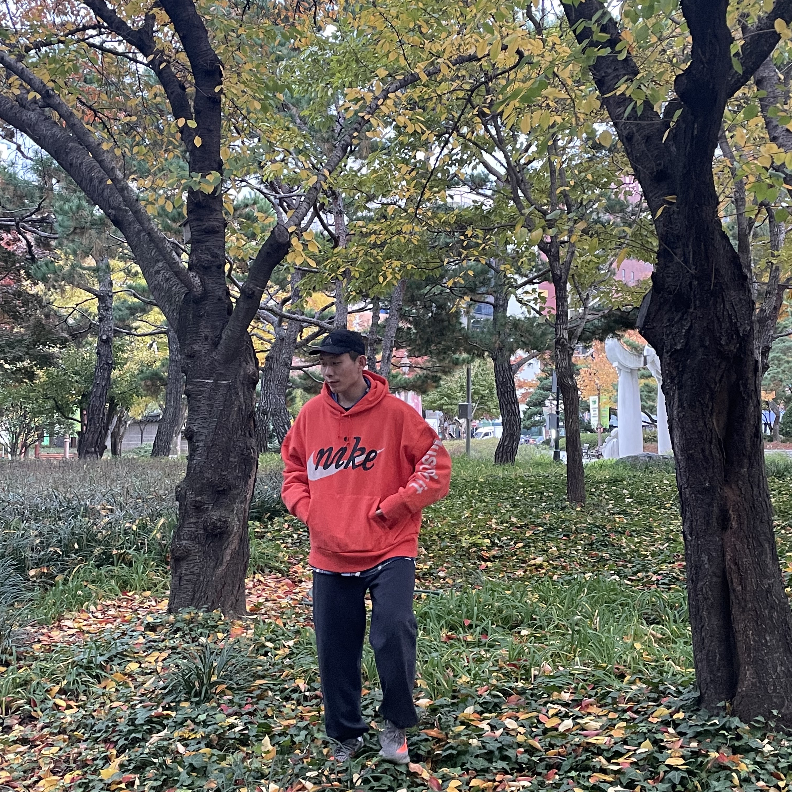 Adidas Yeezy Boost 350 V2 Beluga, Nike x Cactus Plant Flea Market Shoebox Heavyweight Hooded Pullover Orange - US/EU 착용 스타일 - 2