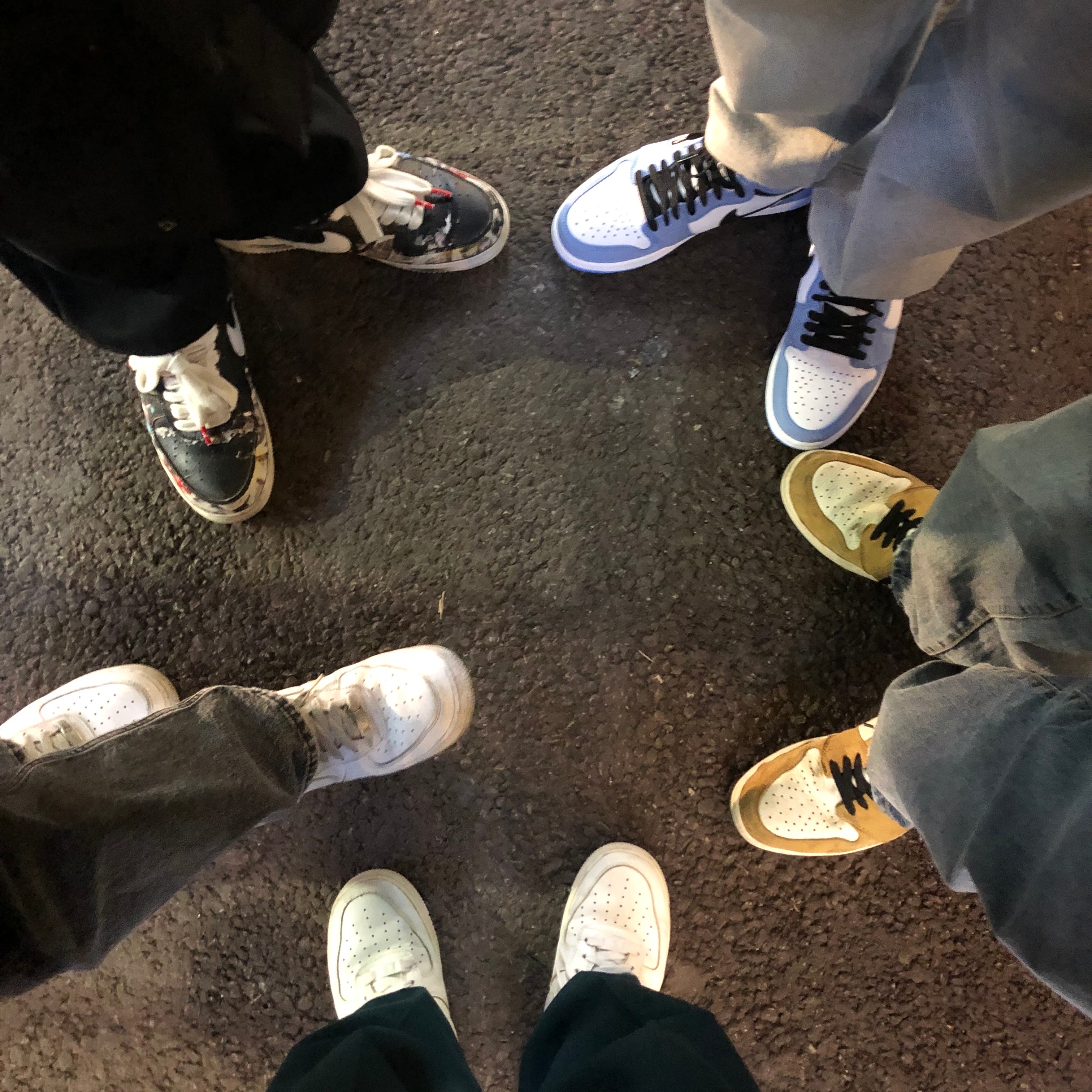 Nike x Peaceminusone Air Force 1 Low Para-Noise, Nike Air Force 1 '07 Low White 착용 스타일