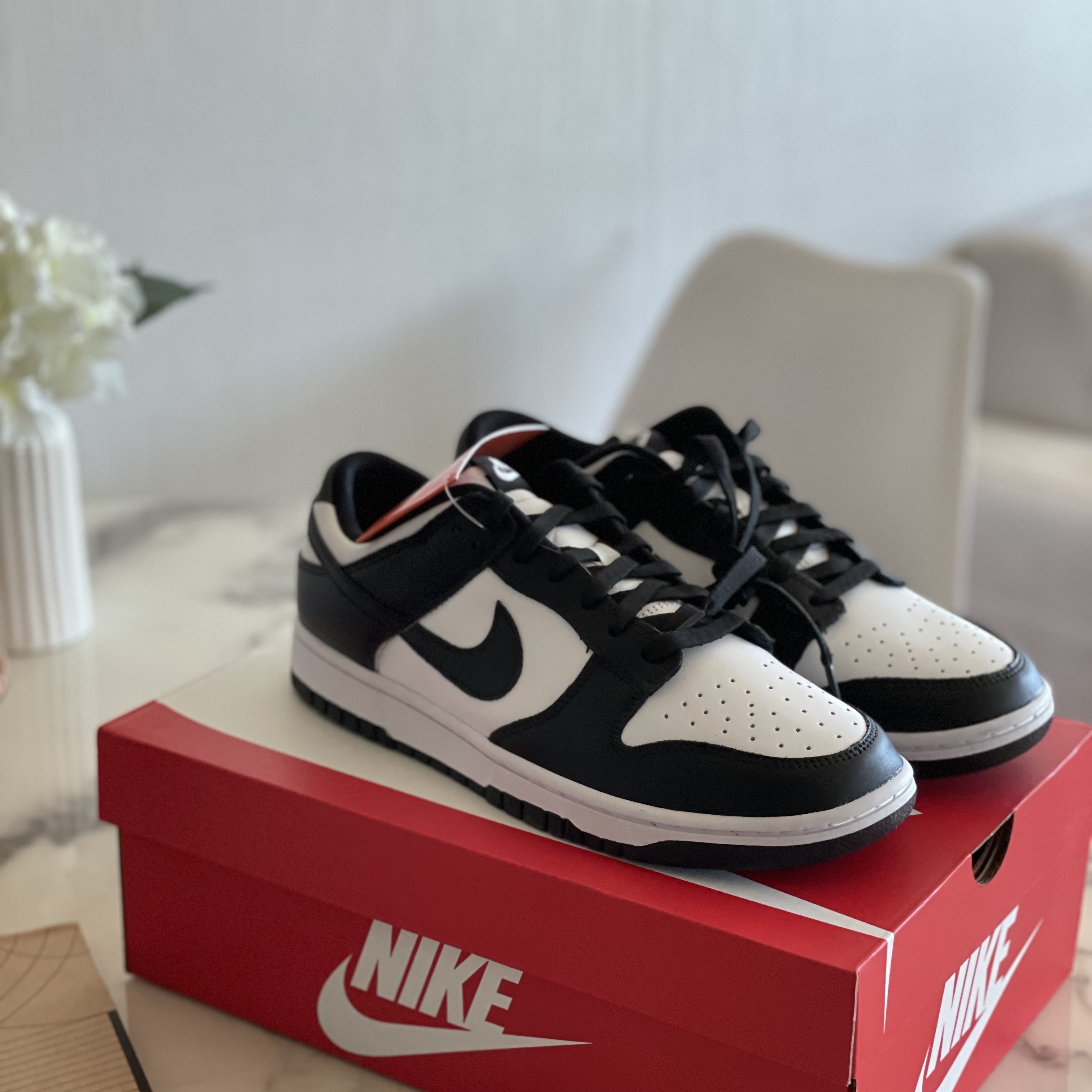 Nike Dunk Low Retro Black 착용 스타일 - 1