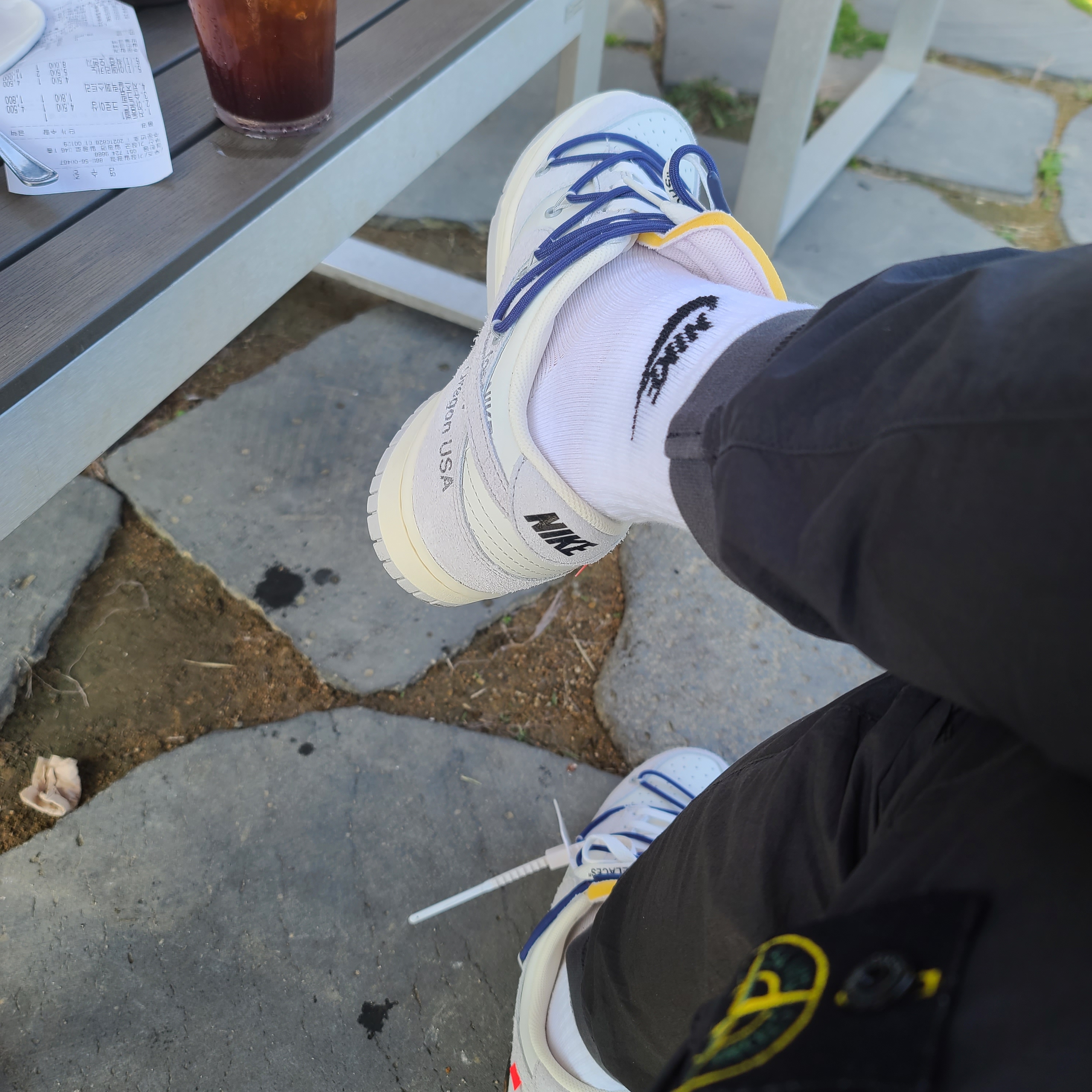 Nike x Off-White Dunk Low The 50 - Lot 18 착용 스타일