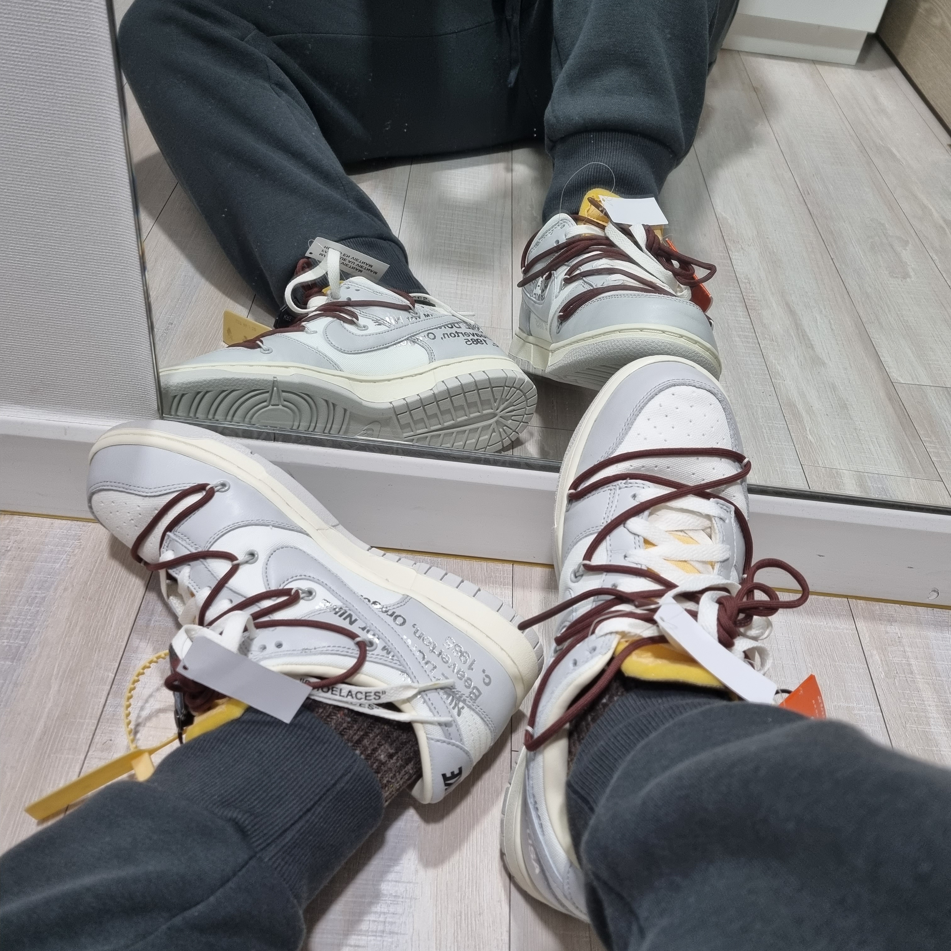 Nike x Off-White Dunk Low The 50 - Lot 46 착용 스타일