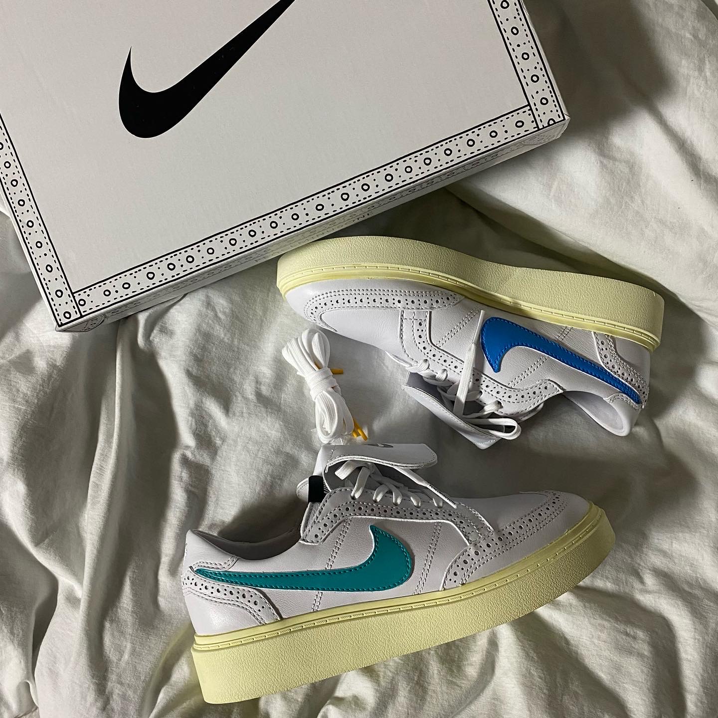 Nike x Peaceminusone Kwondo1 White 착용 스타일 - 2