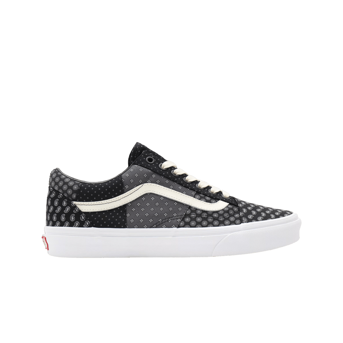 반스 올드스쿨 타이 프린트 패치워크 블랙(Vans Old Skool Tie Print Patchwork Black) - 1