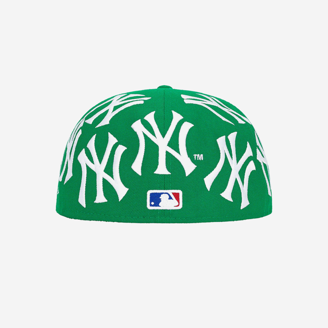 Supreme x New York Yankees Box Logo New Era Green - 21FW 상세 이미지 2