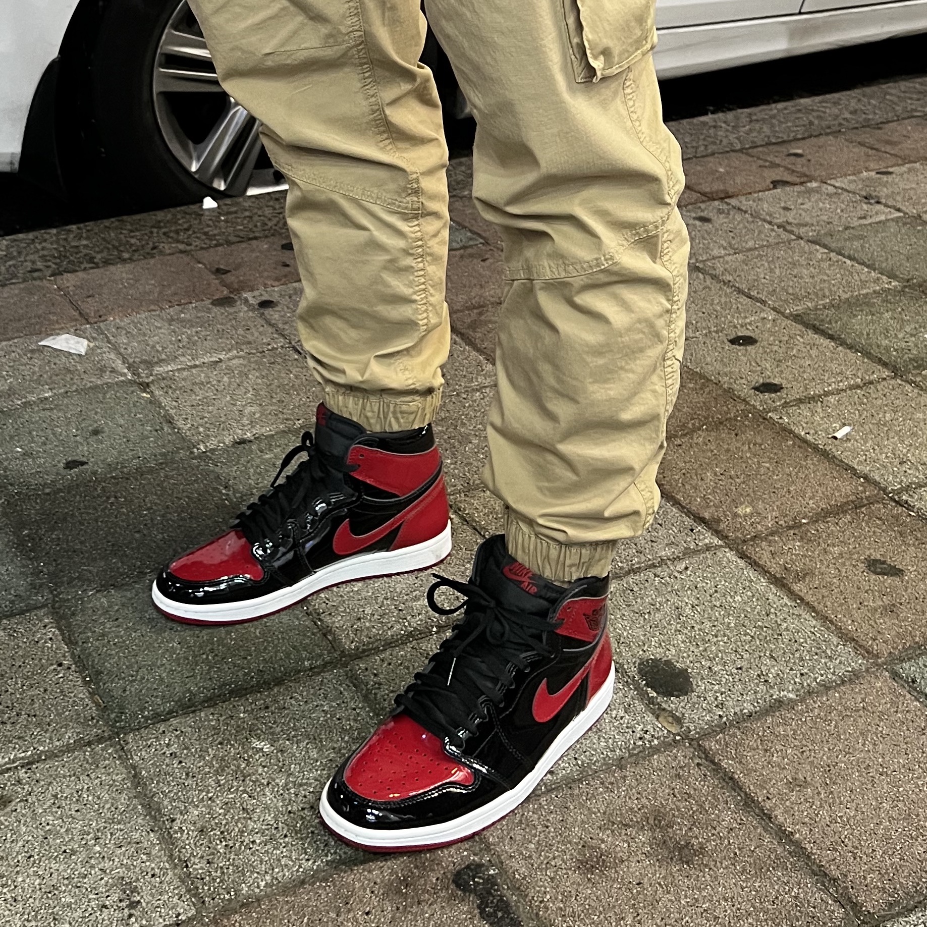 Jordan 1 Retro High OG Patent Bred 착용 스타일