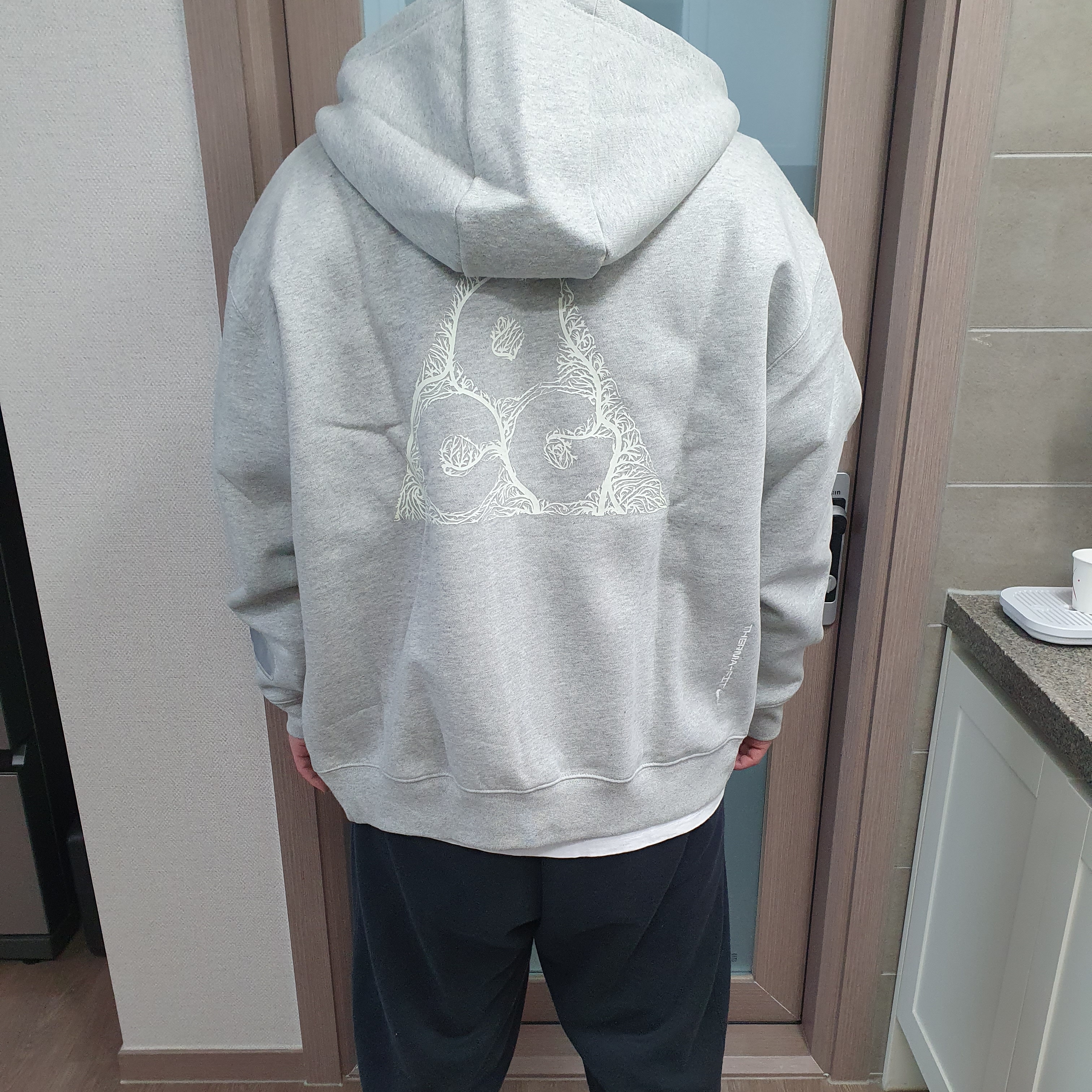 Nike ACG Therma-Fit Fleece Full Zip Hoodie Airora Grey Heather - Asia 착용 스타일 - 1