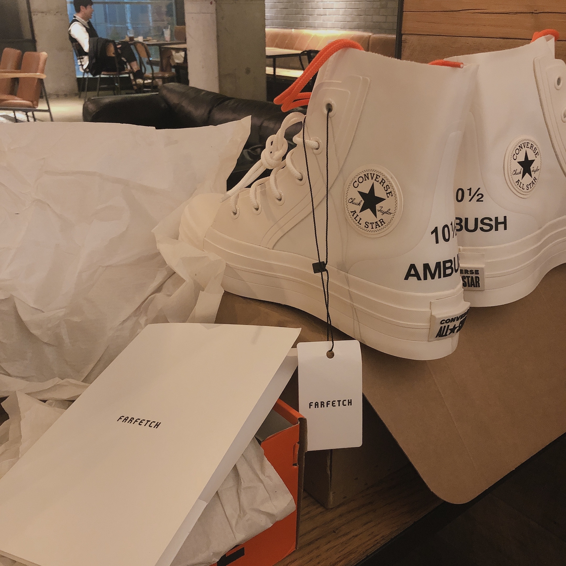 Converse x Ambush Chuck 70 Hi White 착용 스타일