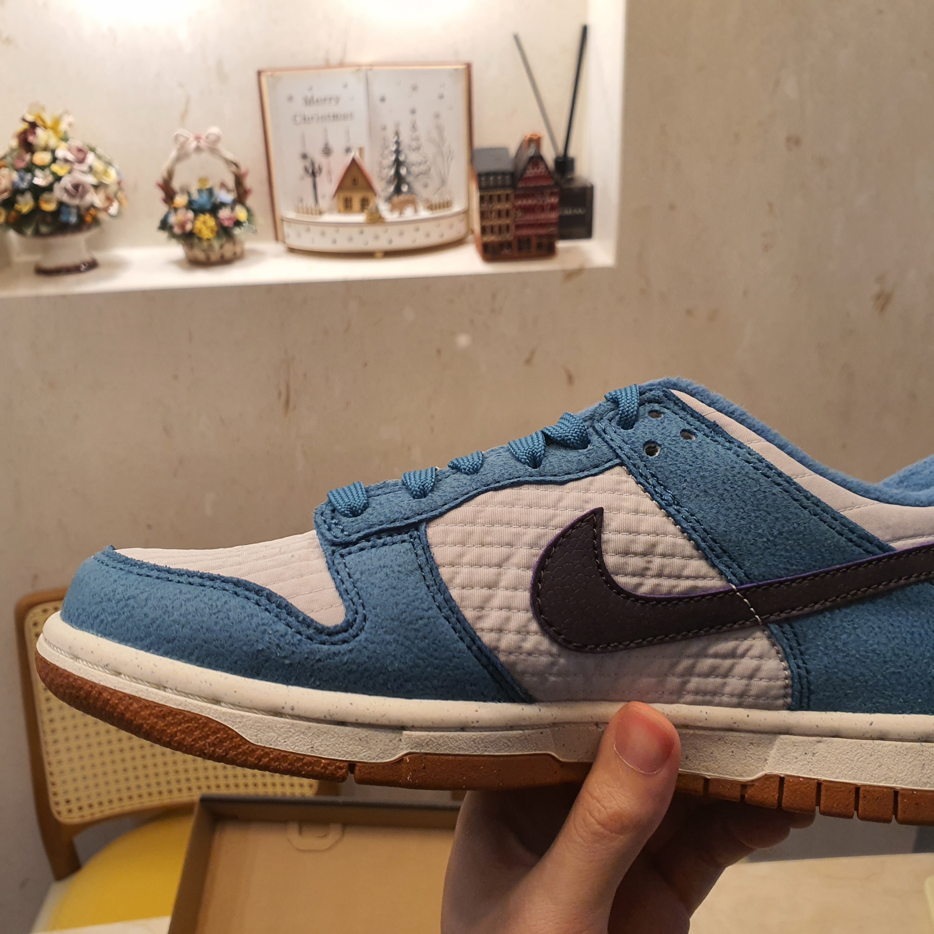 (GS) Nike Dunk Low SE Next Nature Riftblue 착용 스타일 - 1