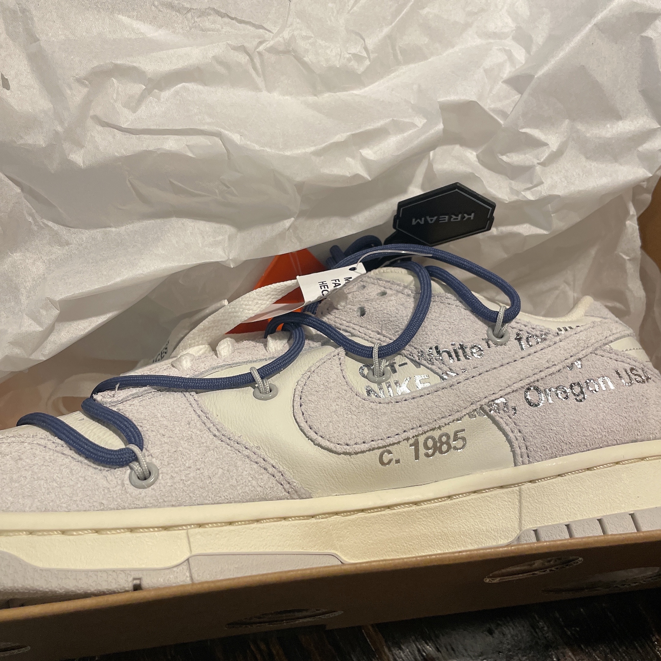 Nike x Off-White Dunk Low The 50 - Lot 18 착용 스타일