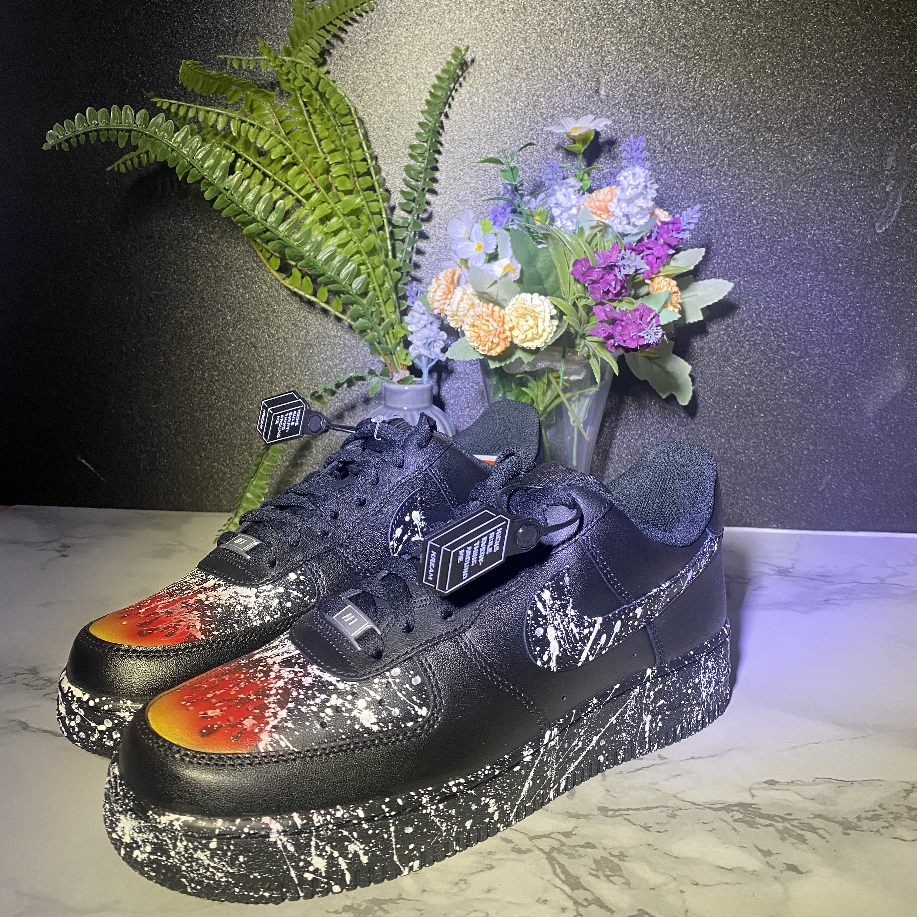 Nike Air Force 1 '07 Low Triple Black 착용 스타일 - 1