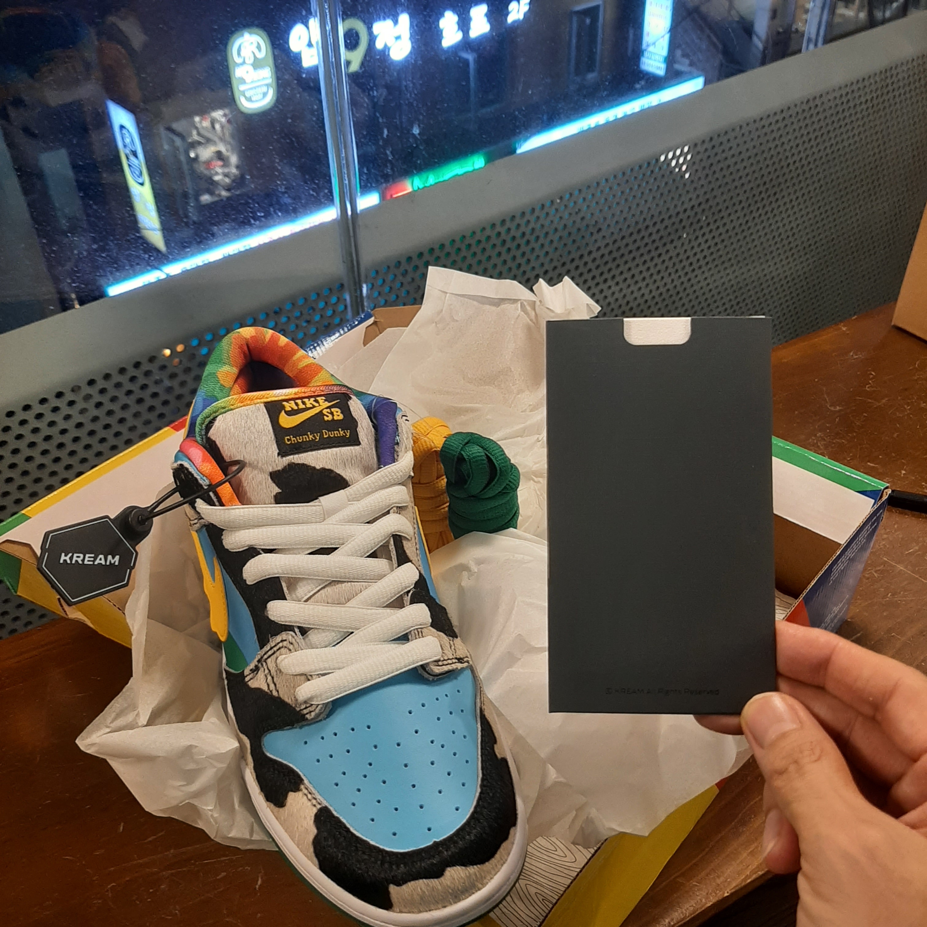 Nike x Kasina Dunk Low Road Sign - Kasina Exclusive, Nike Dunk Low SE Dusty Olive 착용 스타일 - 2