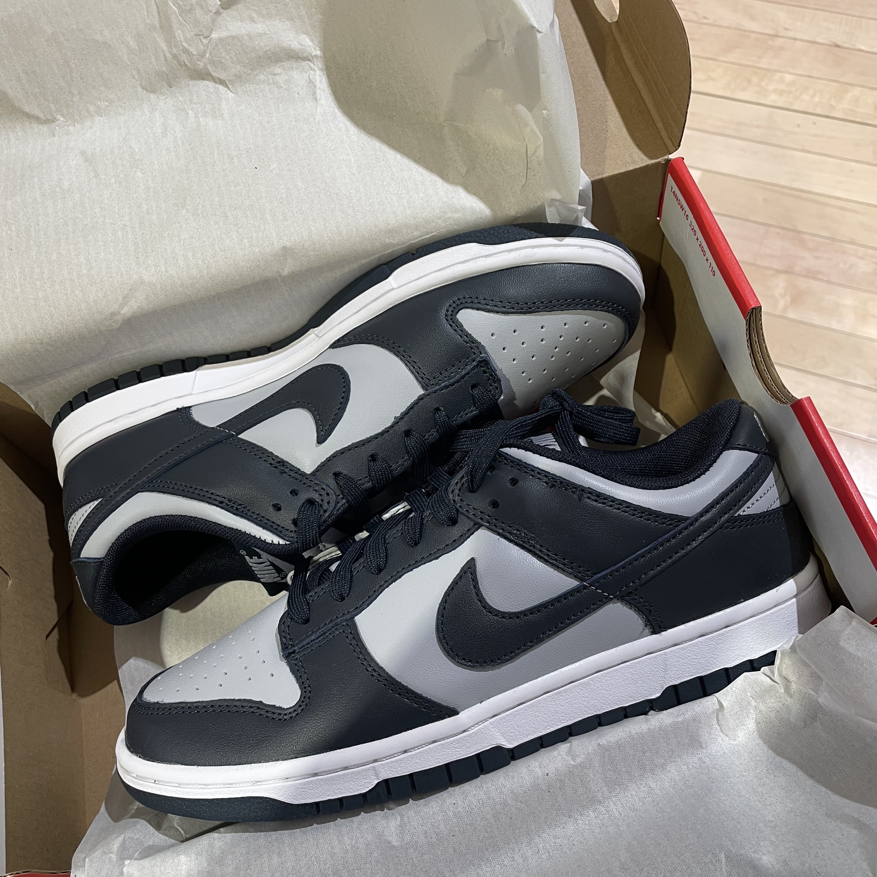 Nike Dunk Low Retro Championship Grey 착용 스타일 - 1