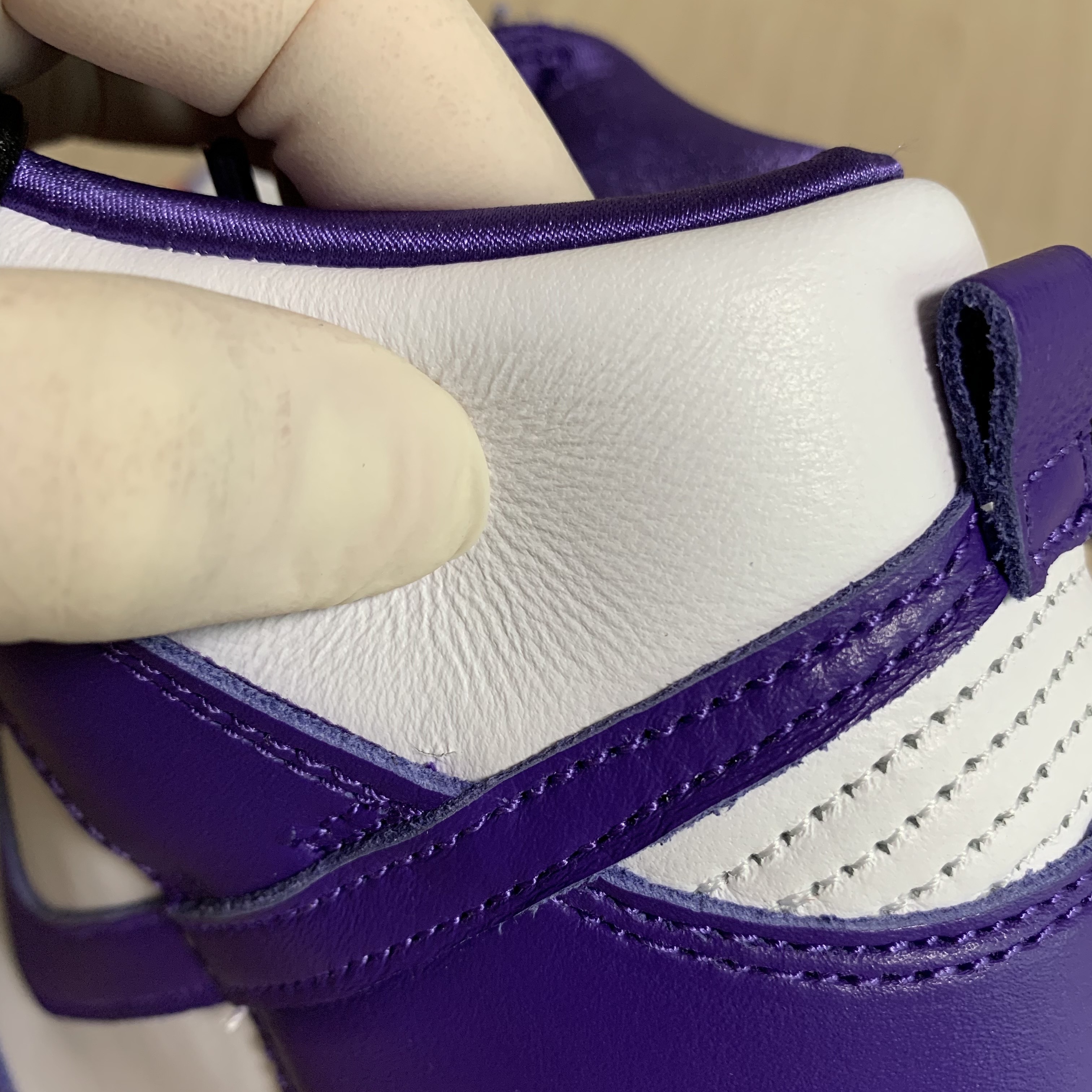 (W) Nike Dunk High SP Varsity Purple 착용 스타일 - 3