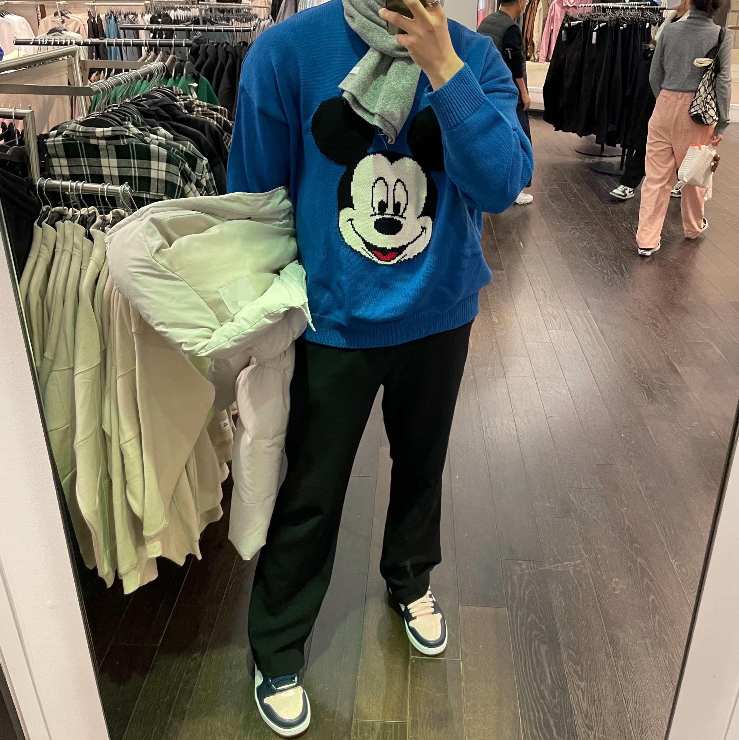 (W) Jordan 1 Retro High OG Atmosphere 착용 스타일 - 1