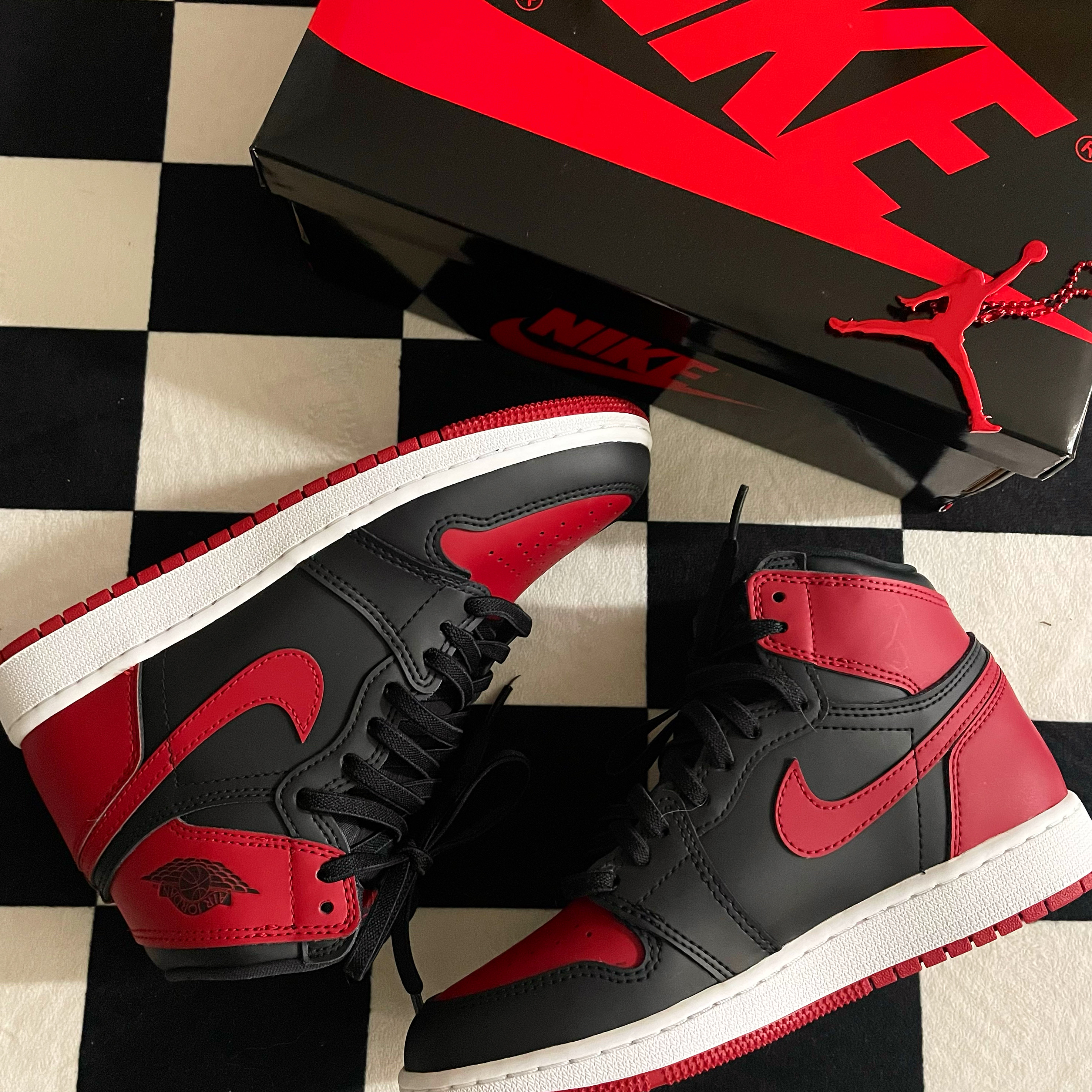 (GS) Jordan 1 Retro High OG Patent Bred 착용 스타일