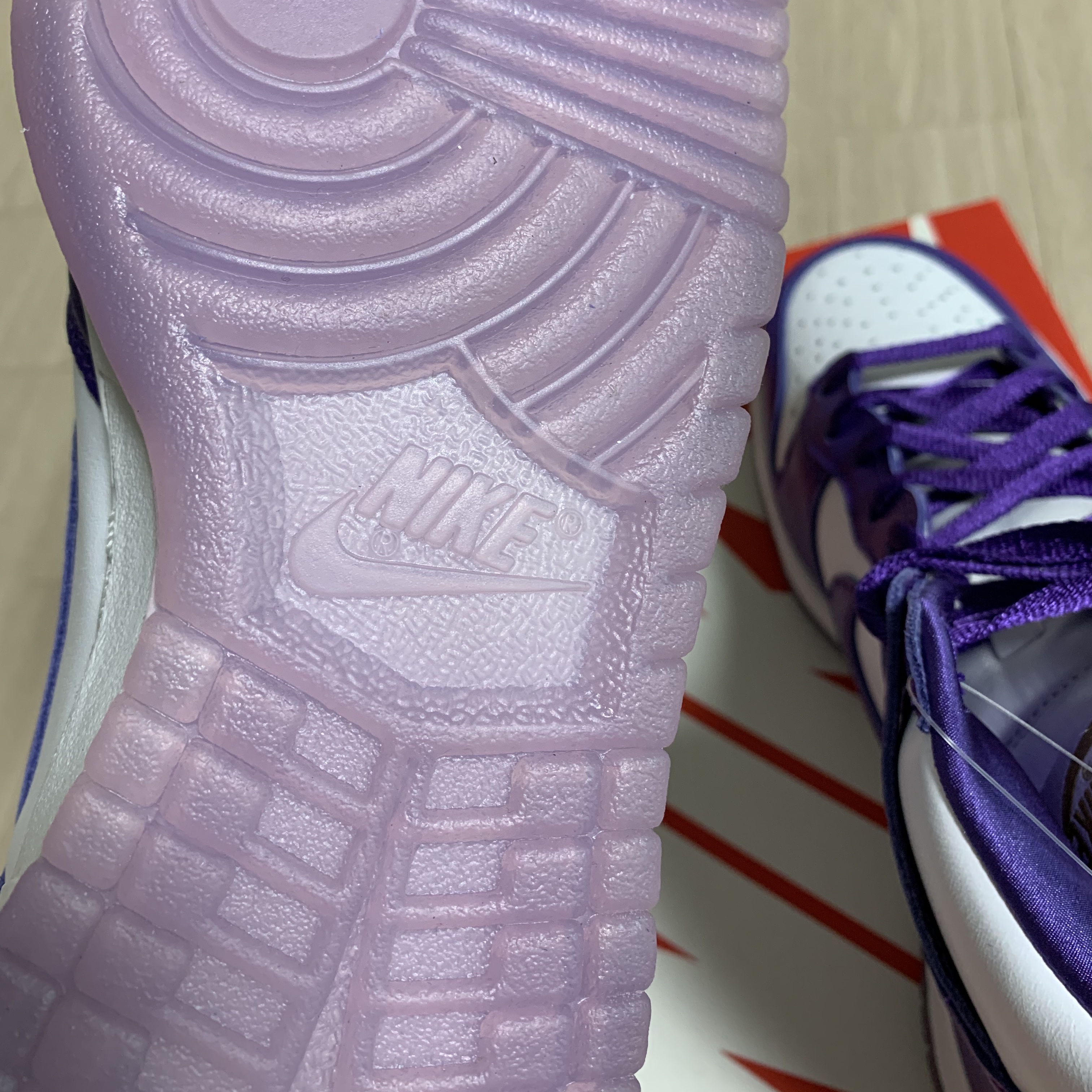 (W) Nike Dunk High SP Varsity Purple 착용 스타일 - 5