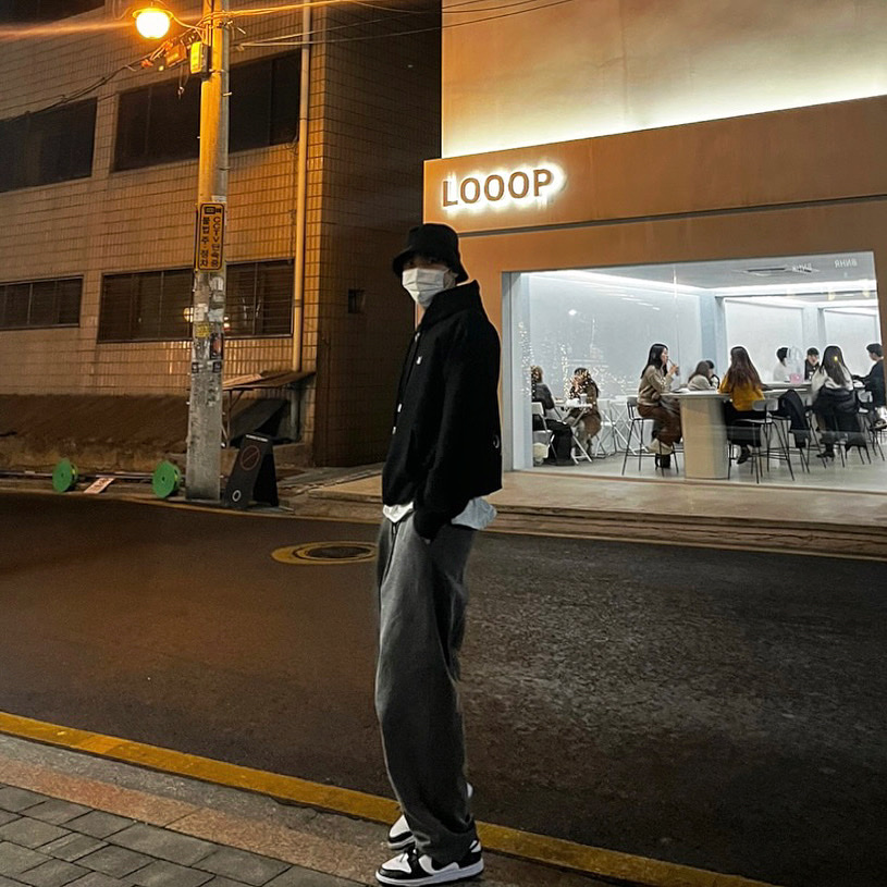 Nike Dunk Low Retro Black 착용 스타일