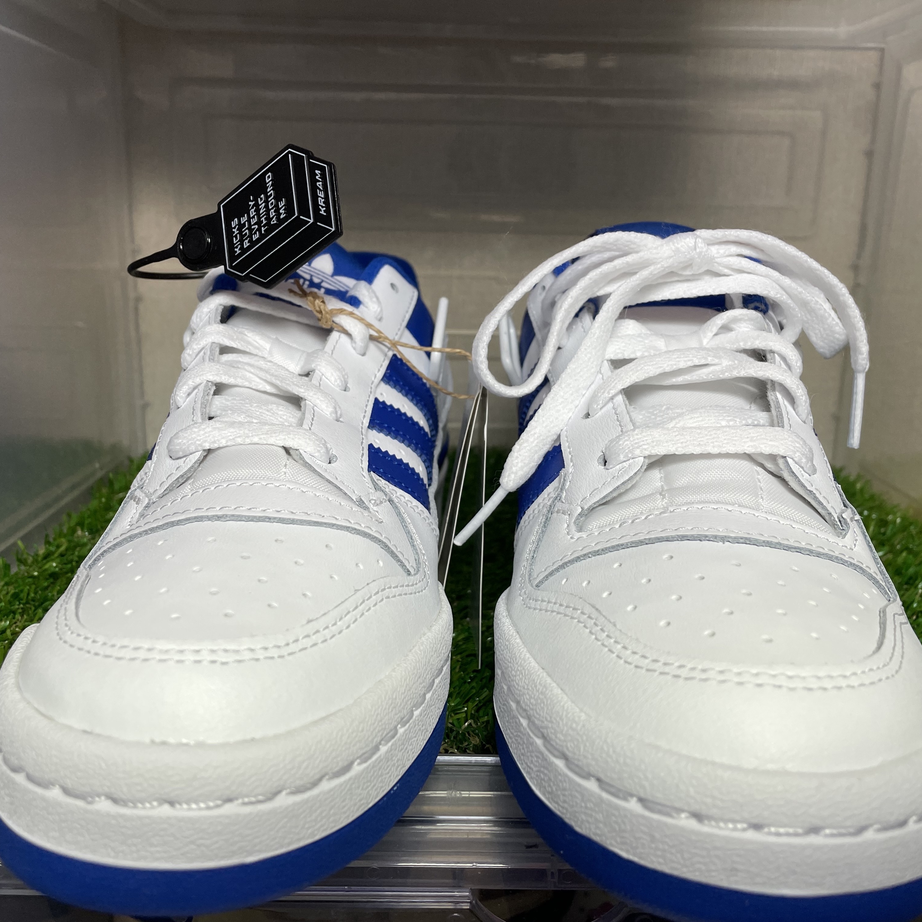 Adidas Forum Low White Royal Blue 착용 스타일 - 2