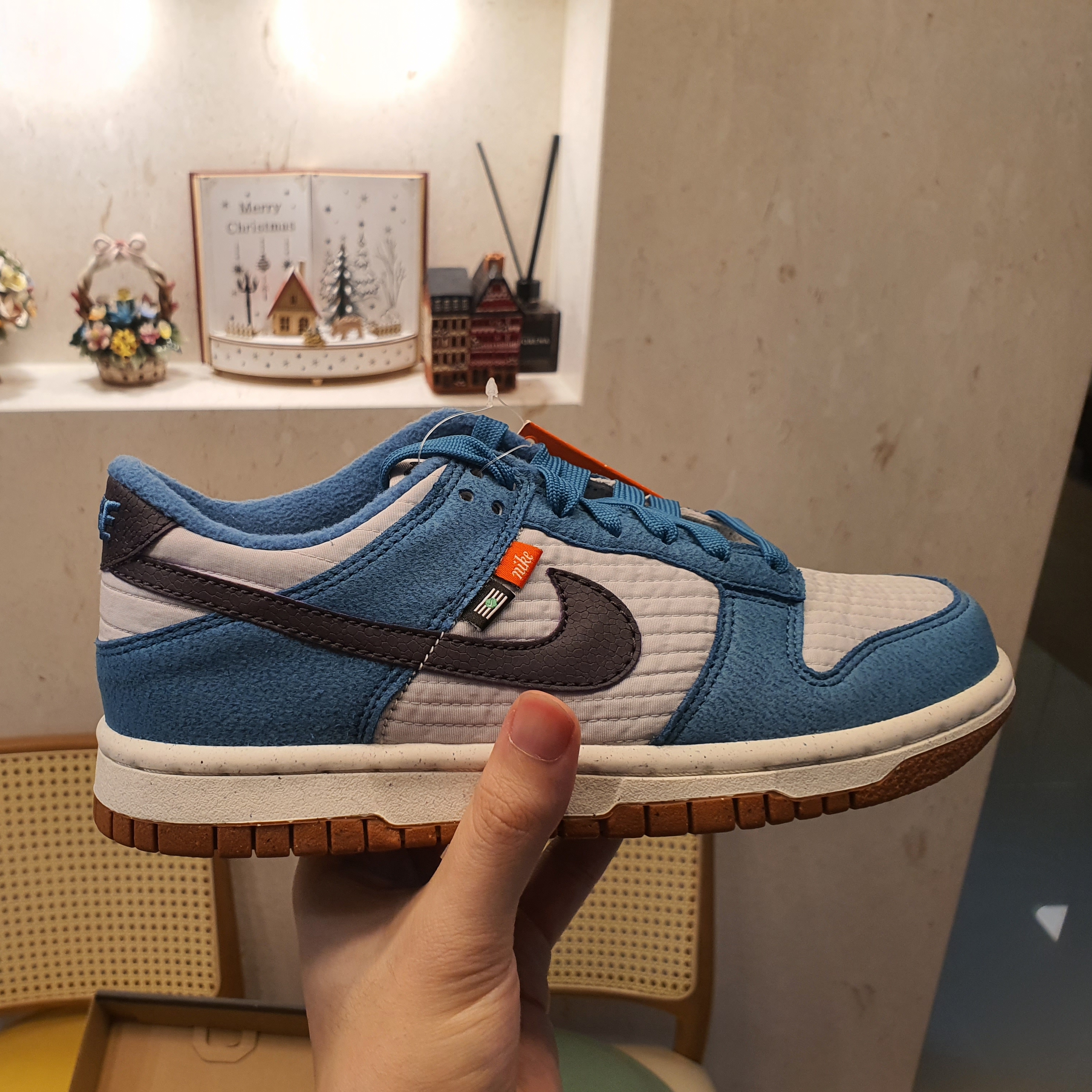(GS) Nike Dunk Low SE Next Nature Riftblue 착용 스타일 - 2