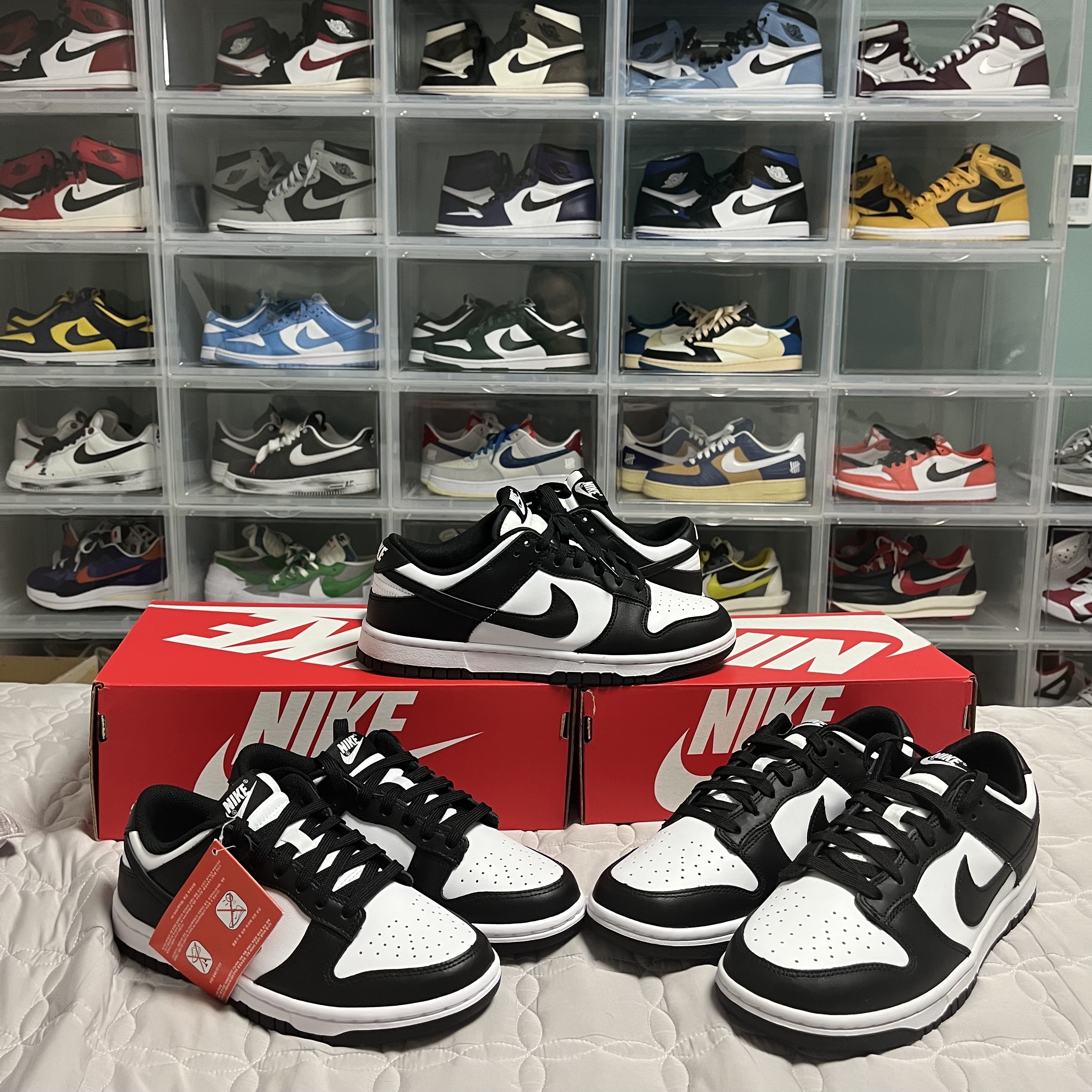 Nike Dunk Low Retro Black, (W) Nike Dunk Low Black 착용 스타일