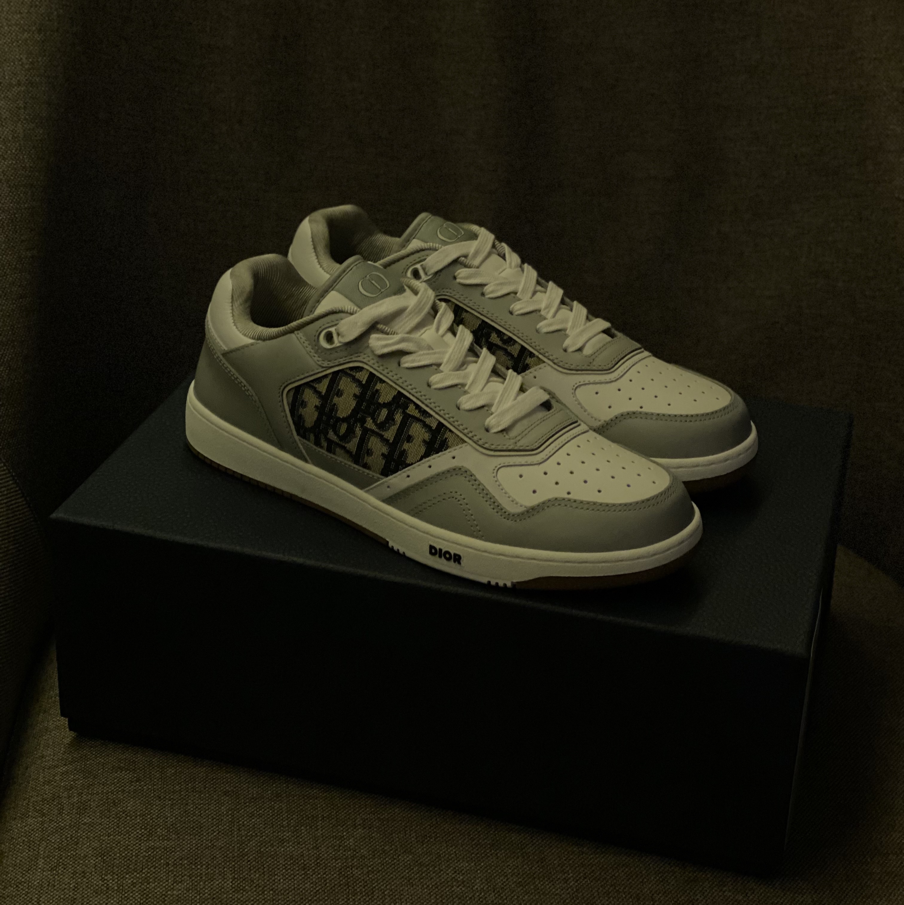 Dior B27 Low-Top Sneakers Gray 착용 스타일