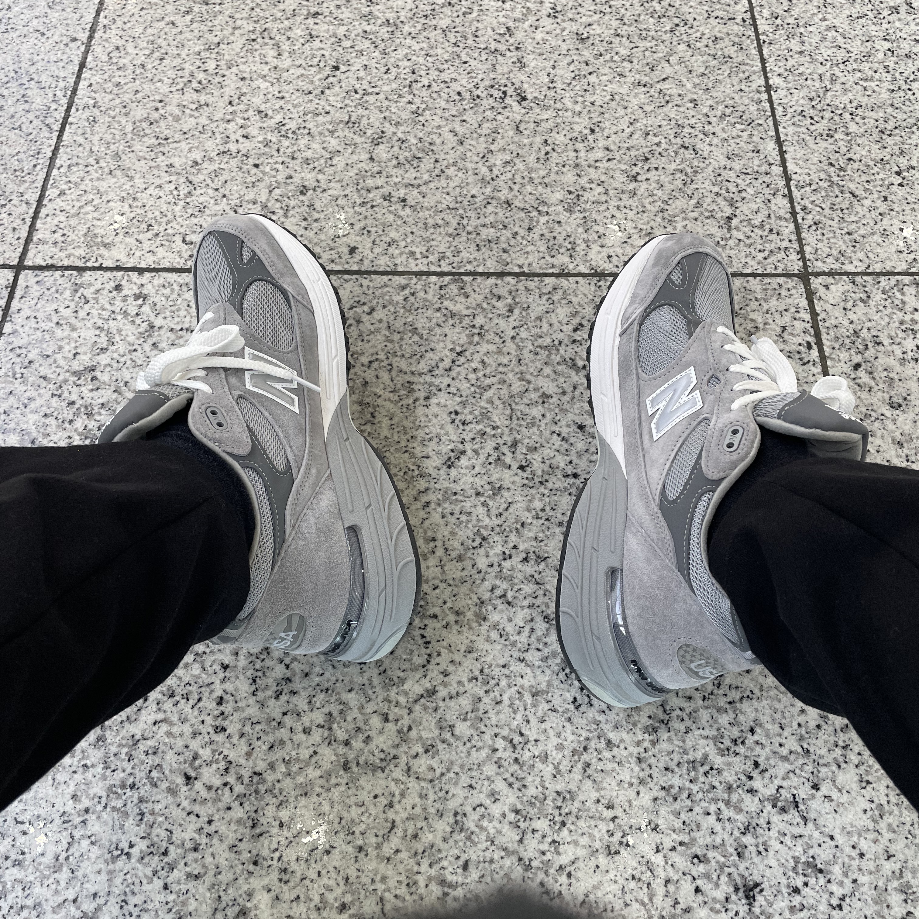 New Balance 993 Made in USA Grey - D Standard 착용 스타일