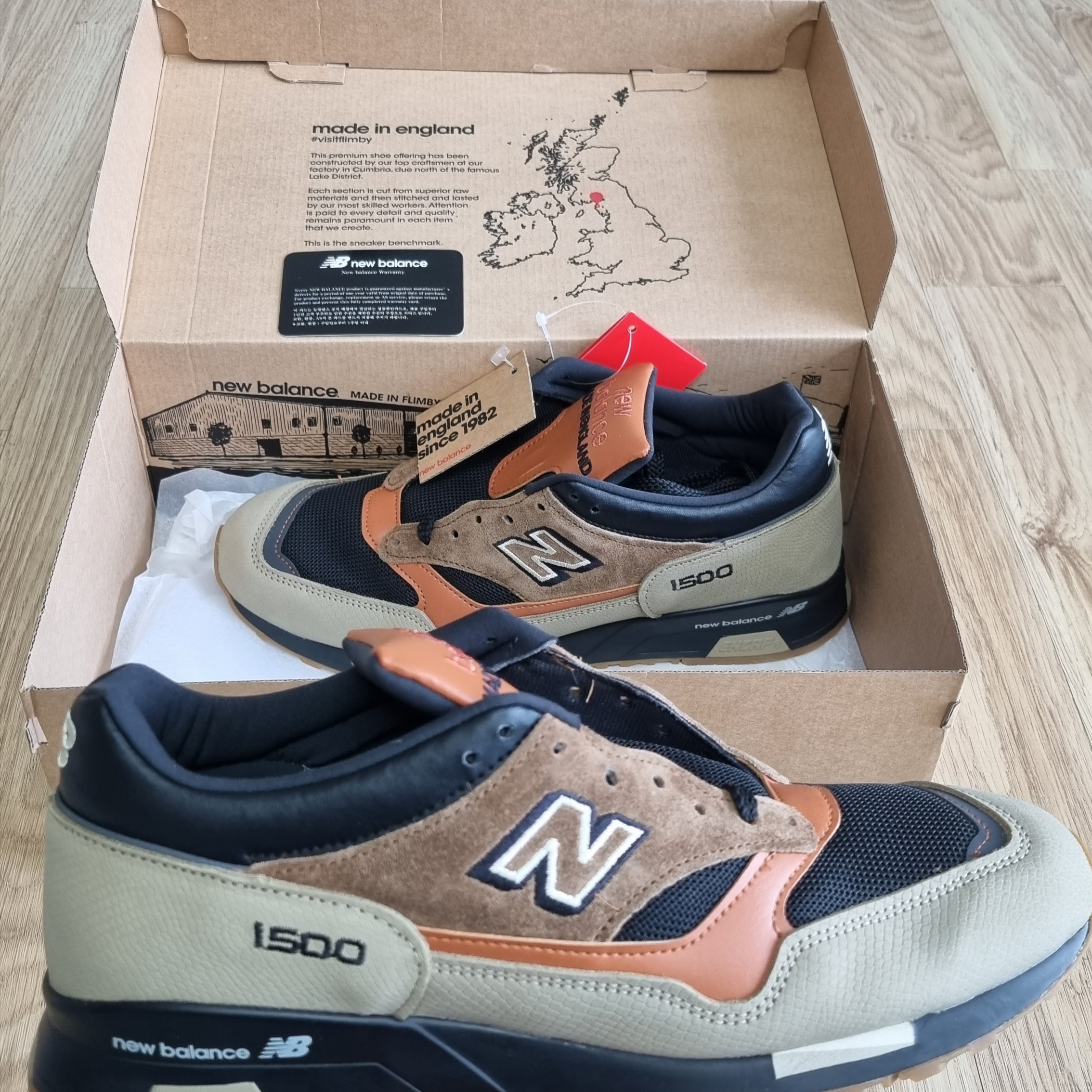 New Balance 1500 Made in UK Tan Orange Brown 착용 스타일
