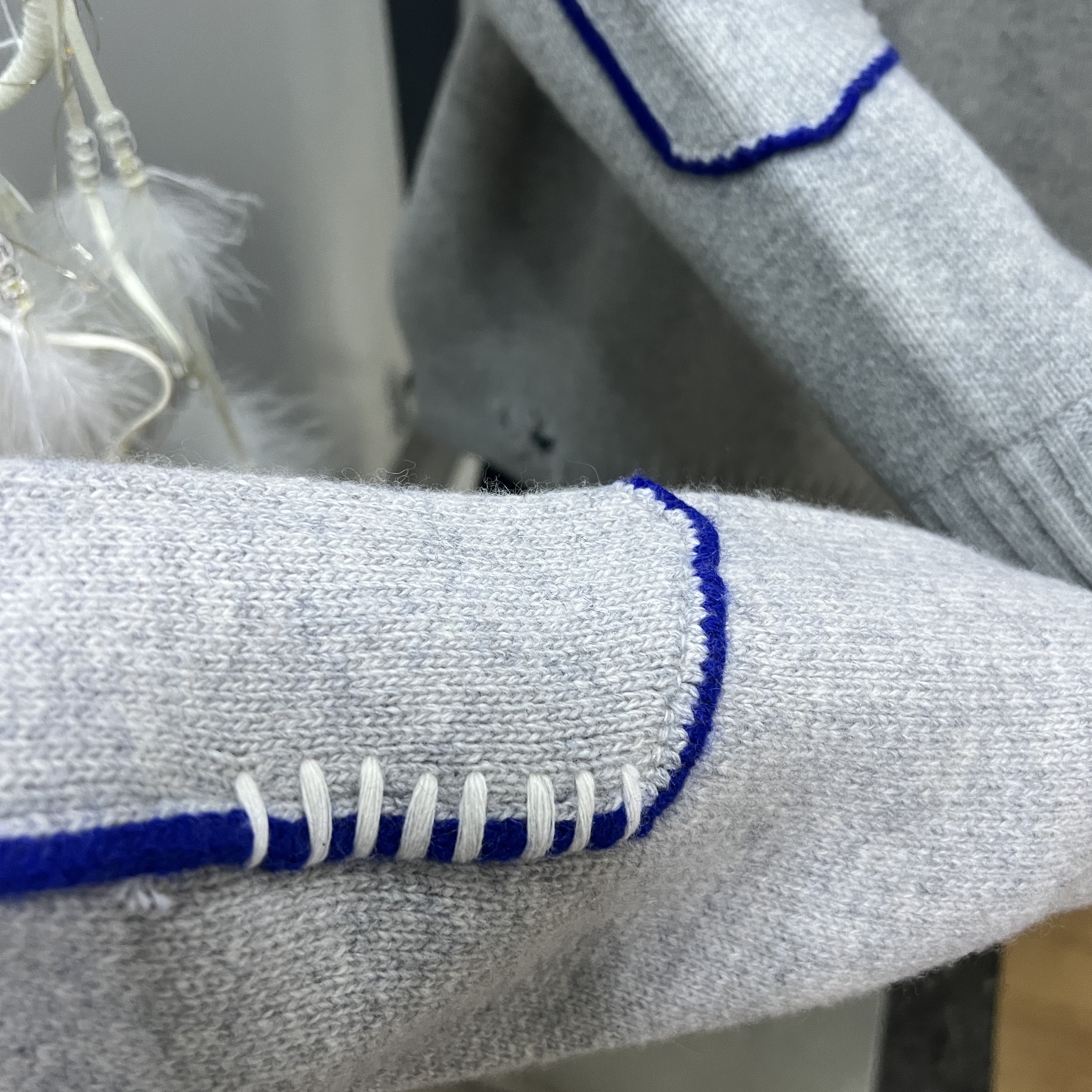 Zara x Ader Error Oversize Sweater Grey 착용 스타일 - 3