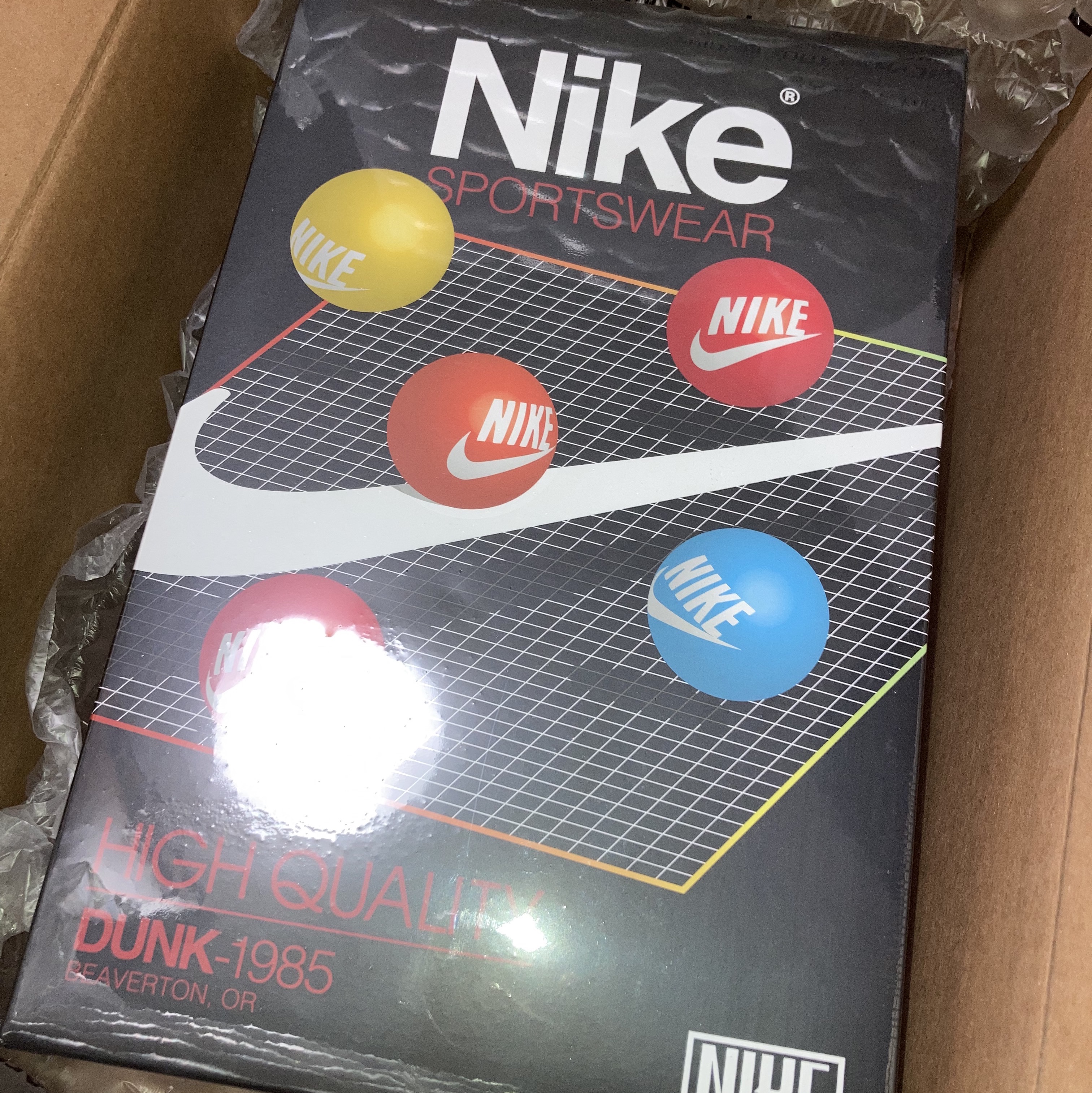 Nike Dunk High 1985 SP Black Acid Wash 착용 스타일 - 1
