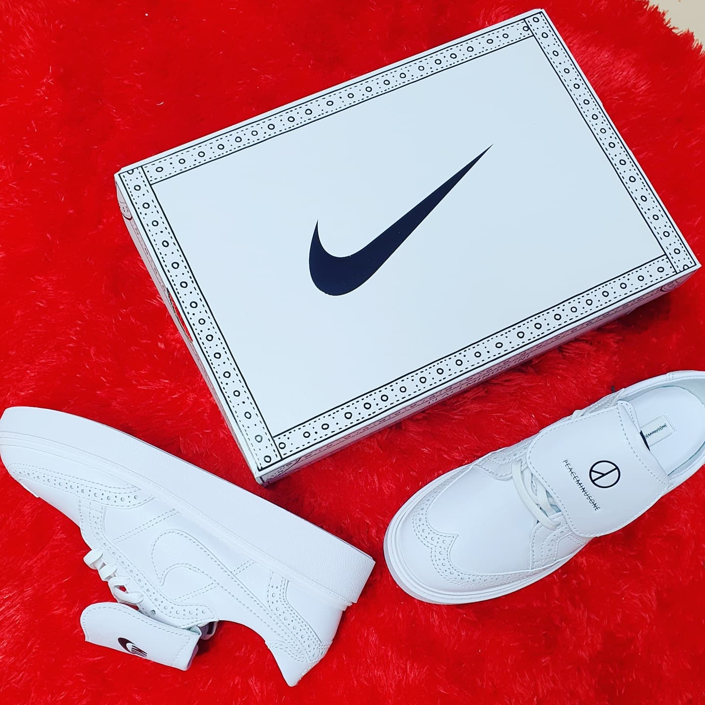 Nike x Peaceminusone Kwondo1 White 착용 스타일 - 2