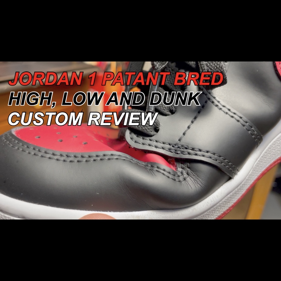 Jordan 1 Retro High OG Patent Bred, (GS) Jordan 1 Retro High OG Patent Bred 착용 스타일