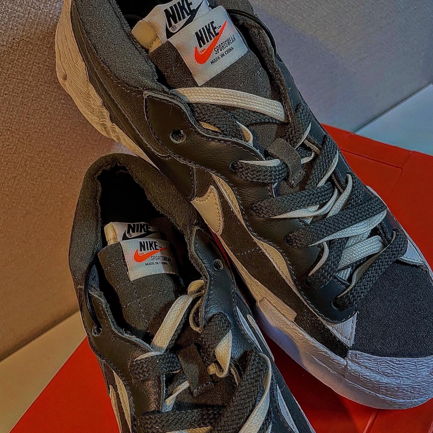 Nike x Sacai Blazer Low Iron Grey 착용 스타일 - 3