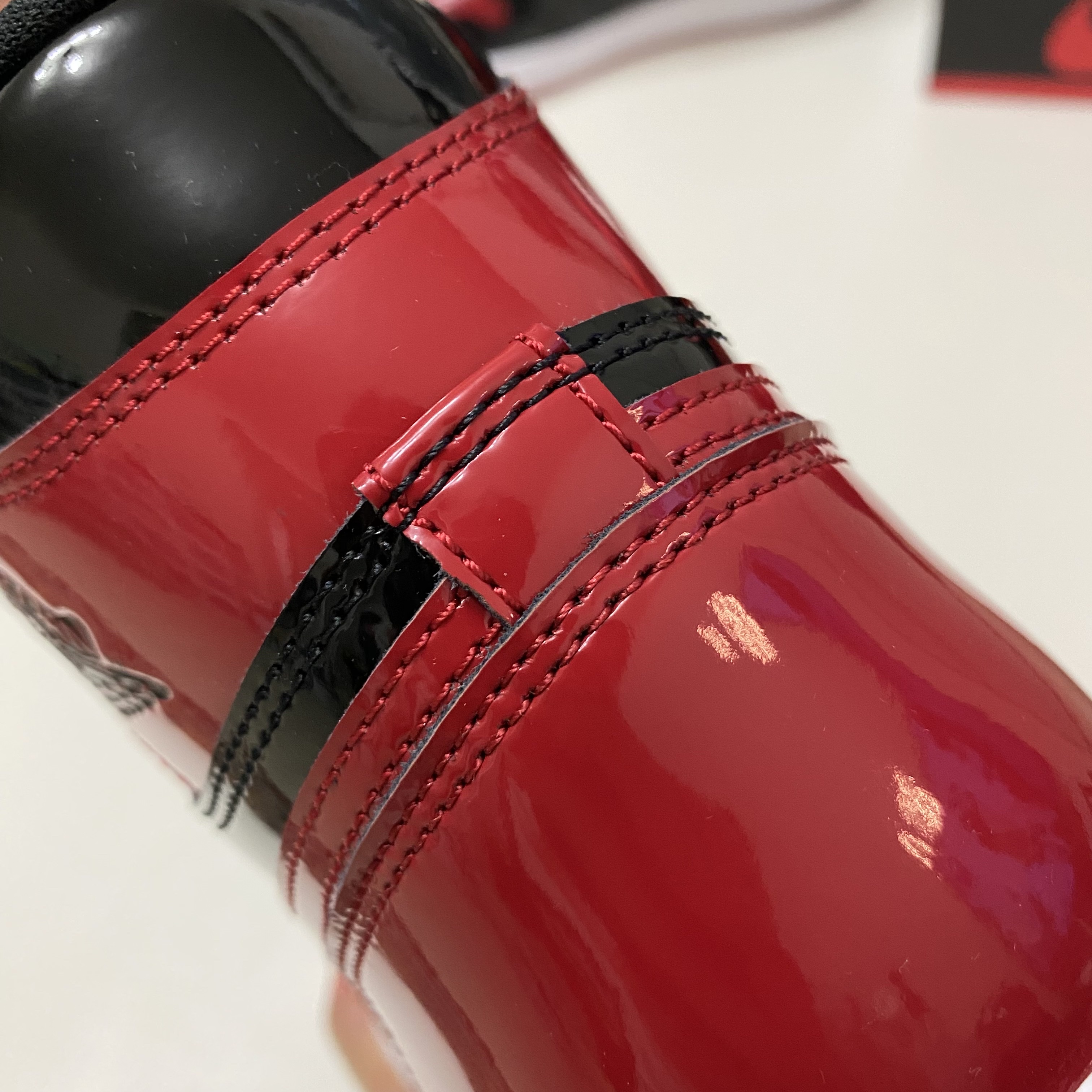 Jordan 1 Retro High OG Patent Bred 착용 스타일 - 5