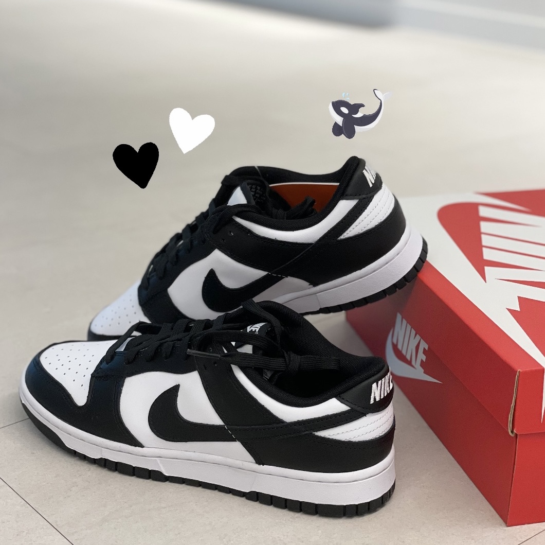 Nike Dunk Low Retro Black, (W) Nike Dunk Low Black 착용 스타일