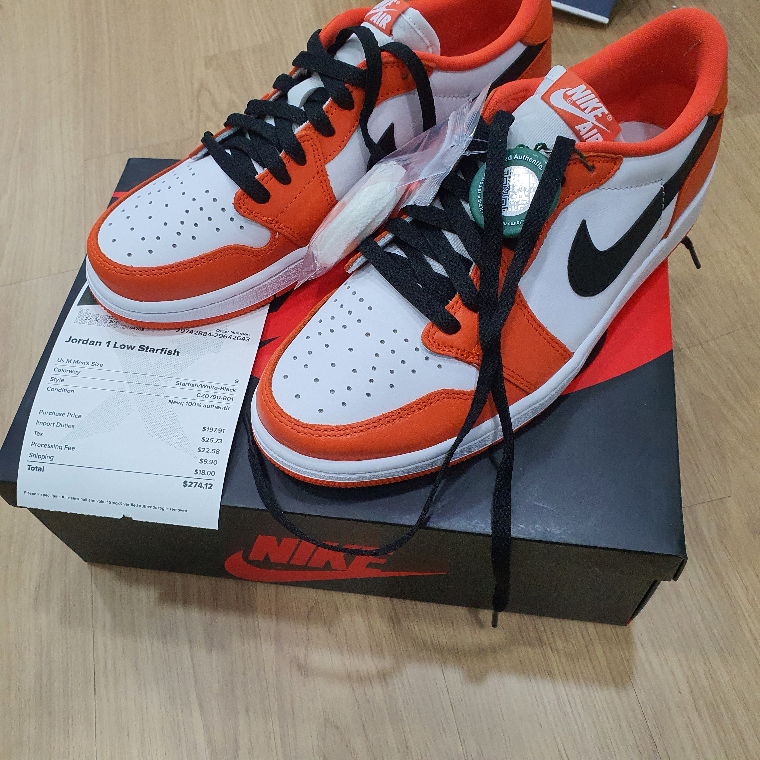 Jordan 1 Low OG Starfish 착용 스타일
