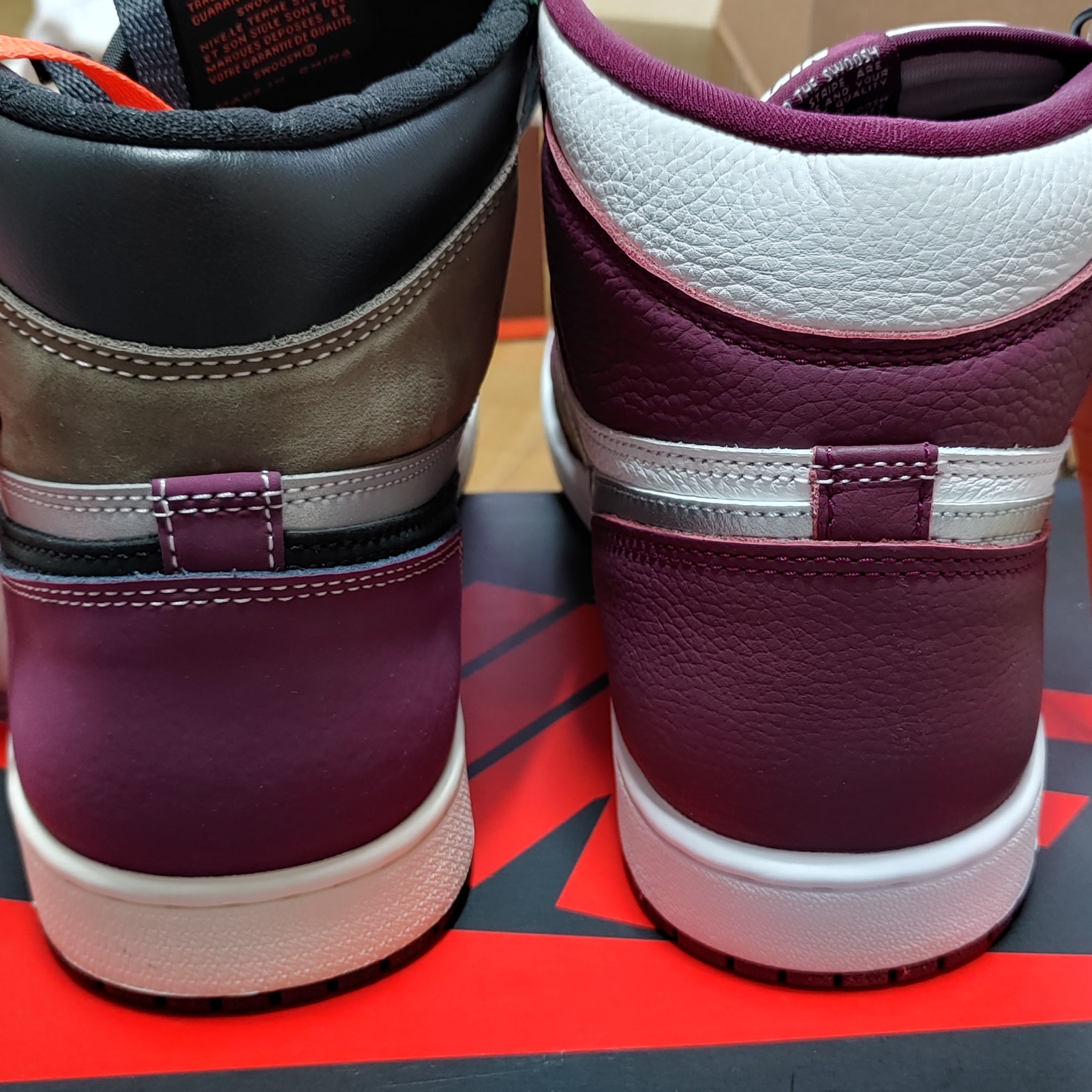 Jordan 1 Retro High OG Bordeaux, Jordan 1 Retro High OG Craft 착용 스타일 - 3