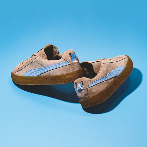 Puma x Maison Kitsune Suede Crepe Travertine 착용 스타일