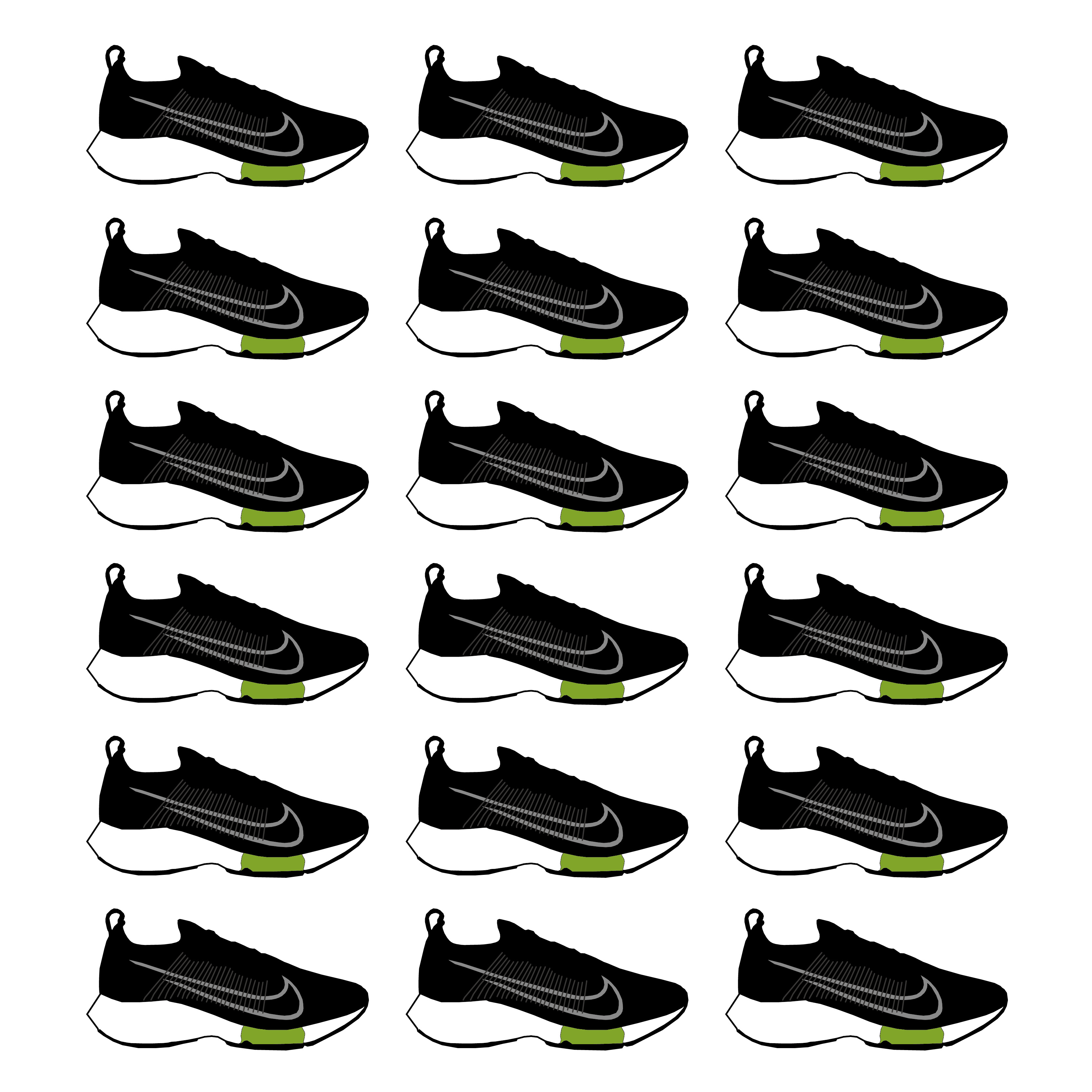 Nike Air Zoom Tempo Next% Flyknit Black White Volt 착용 스타일 - 2