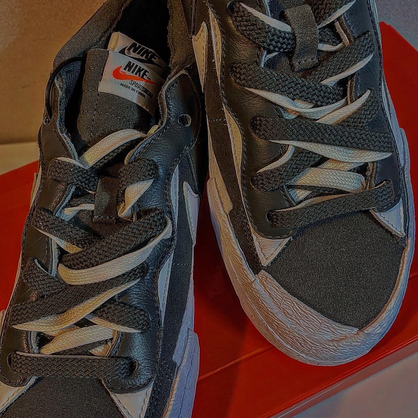 Nike x Sacai Blazer Low Iron Grey 착용 스타일 - 4