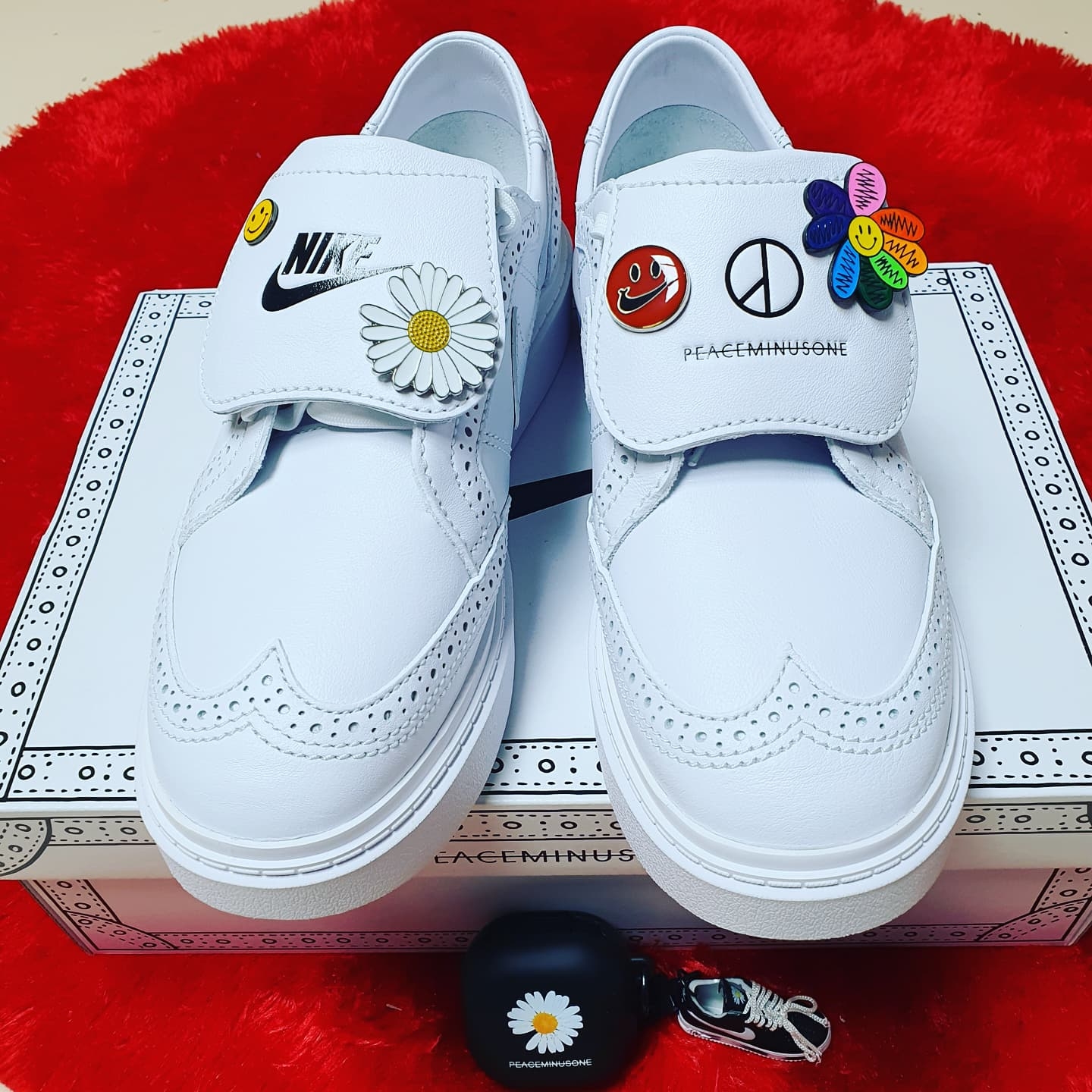 Nike x Peaceminusone Kwondo1 White 착용 스타일 - 5